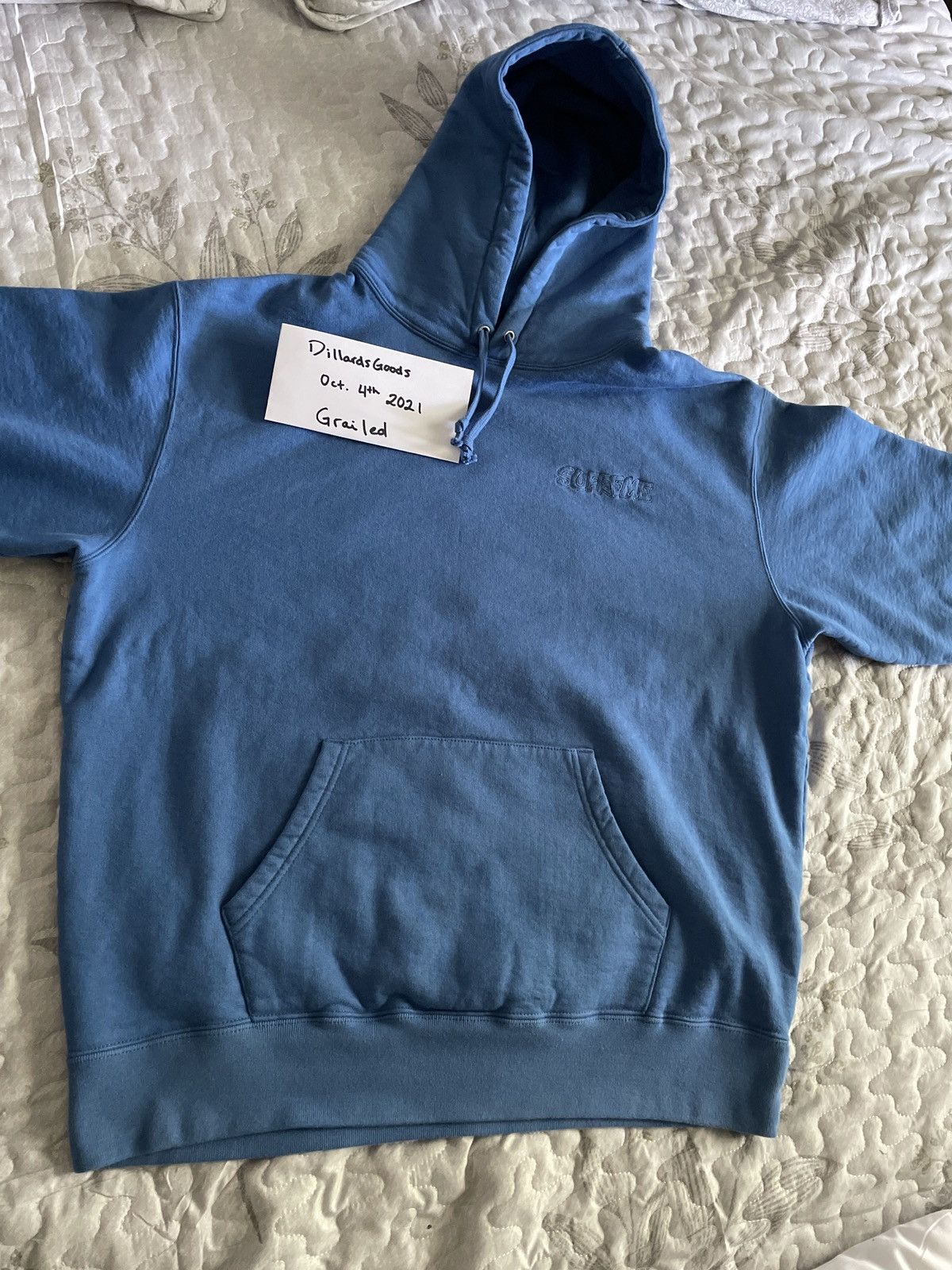 Supreme x Smurf Blue Hoodie Size outlets Large