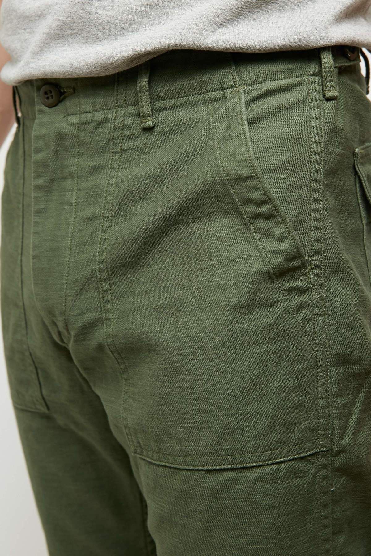 Orslow Orslow Slim Fit Fatigue Reverse Cotton Sateen Pants | Grailed