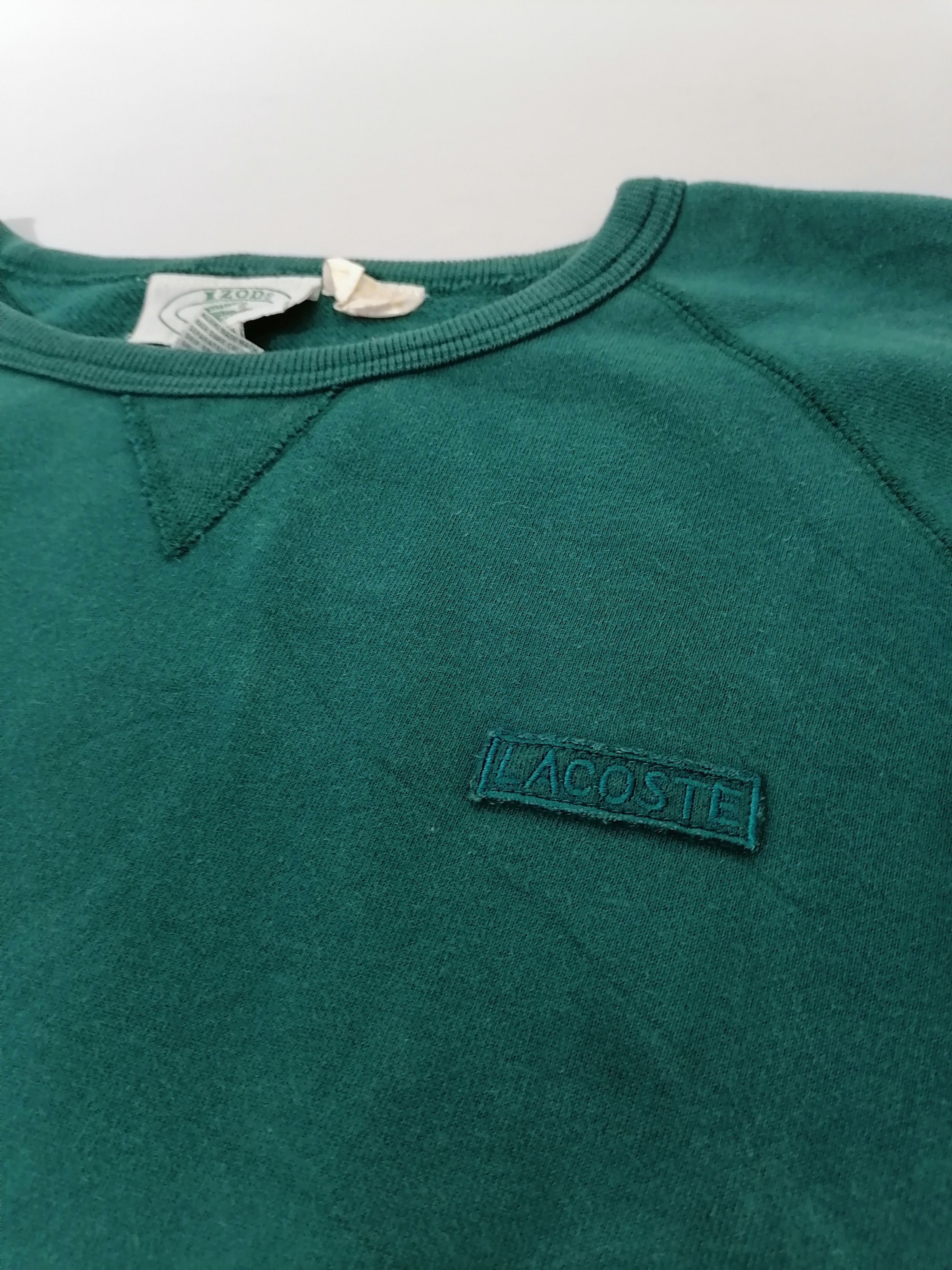 Lacoste × Vintage Lacoste Embroidered Box Logo Sweatshirt Size US L / EU 52-54 / 3 - 2 Thumbnail