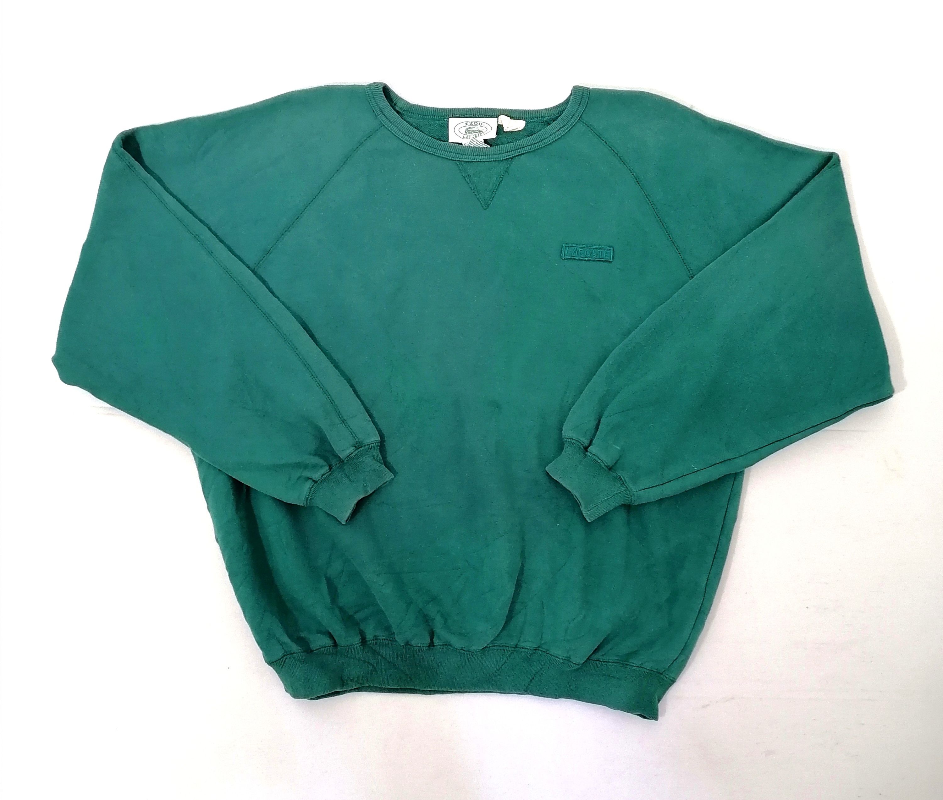 Lacoste × Vintage Lacoste Embroidered Box Logo Sweatshirt Size US L / EU 52-54 / 3 - 1 Thumbnail