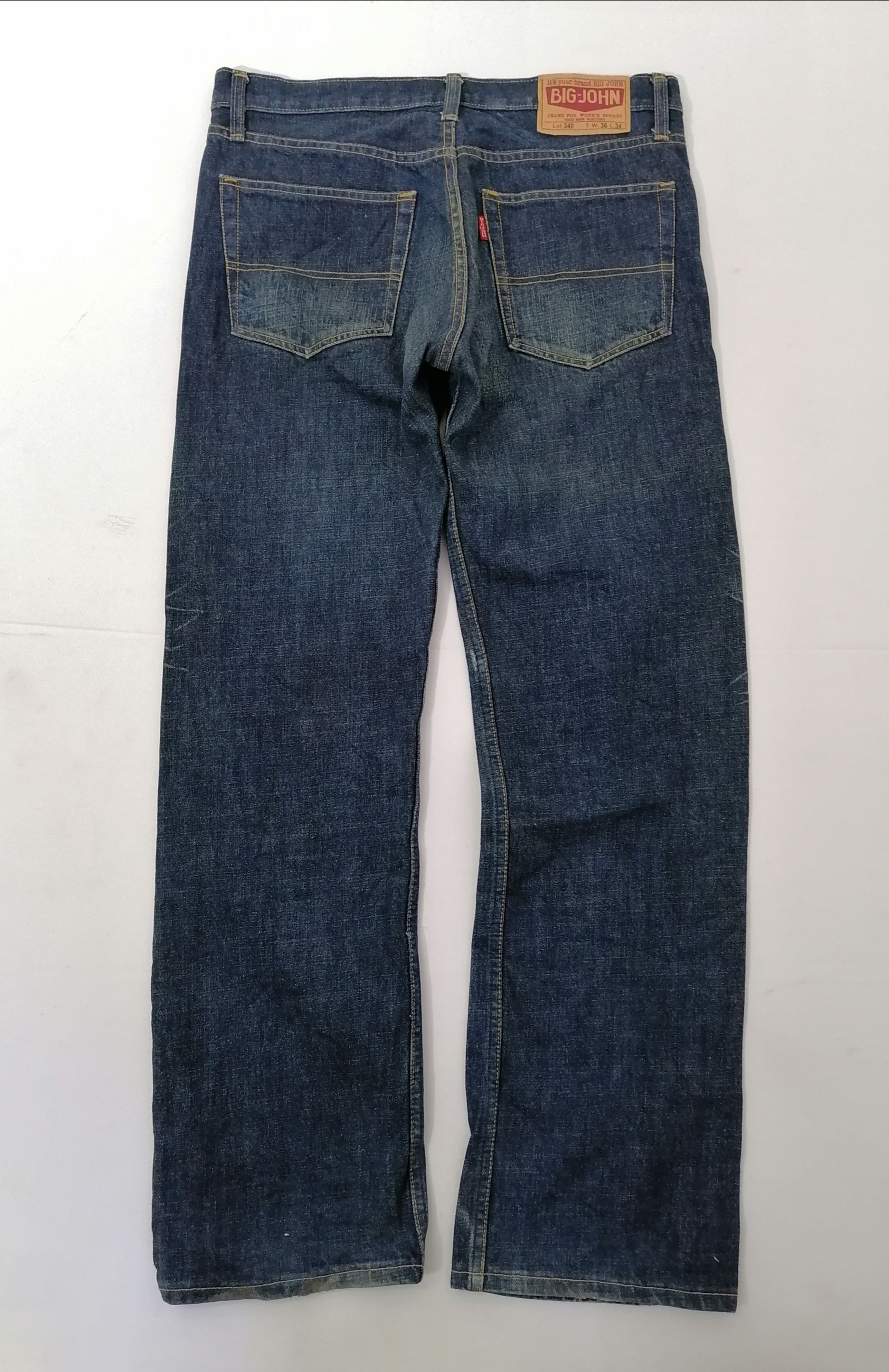 Big John × Vintage Vintage Big John Lot 340 Denim Jeans Size US 35 - 2 Thumbnail