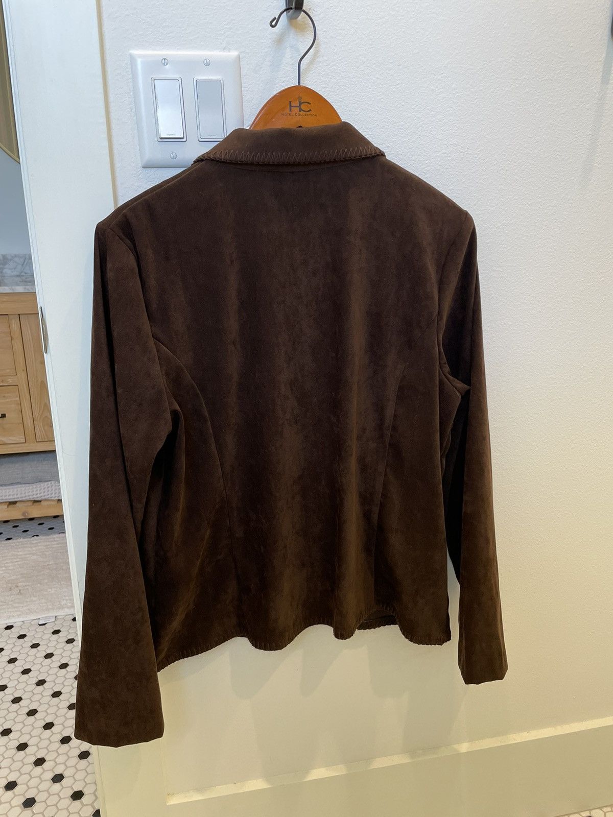Rare Vintage Suede First Option Zip Up