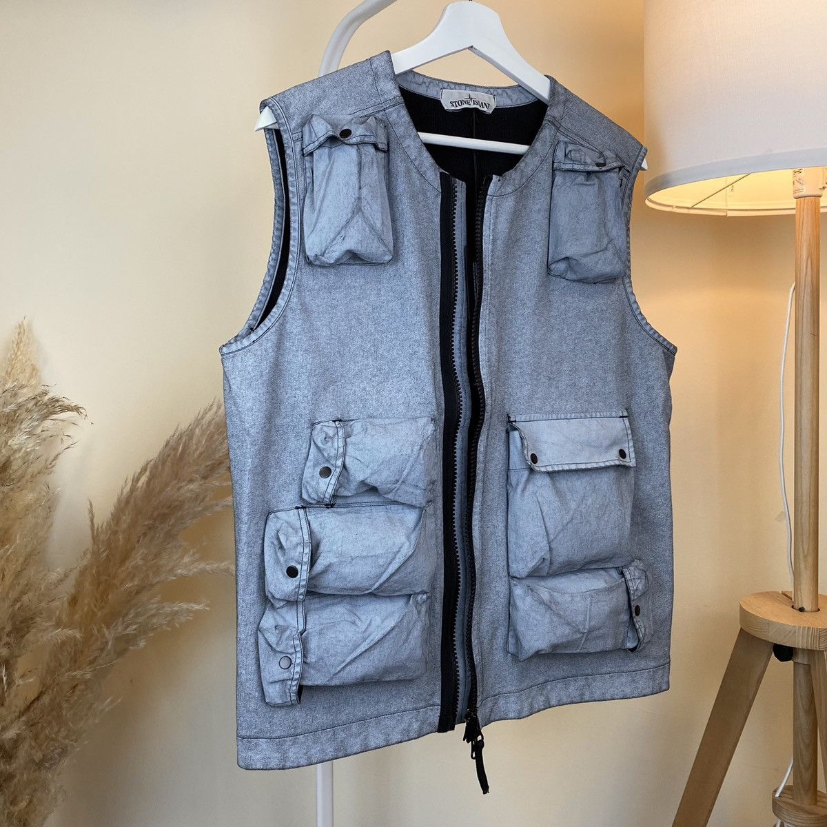 Stone Island Felpa Placcata Multi Pocket Tactical Vest Grailed