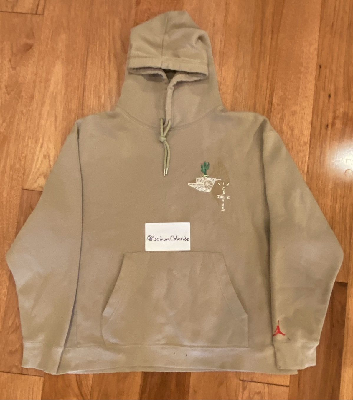 travis scott jordan hoodie khaki