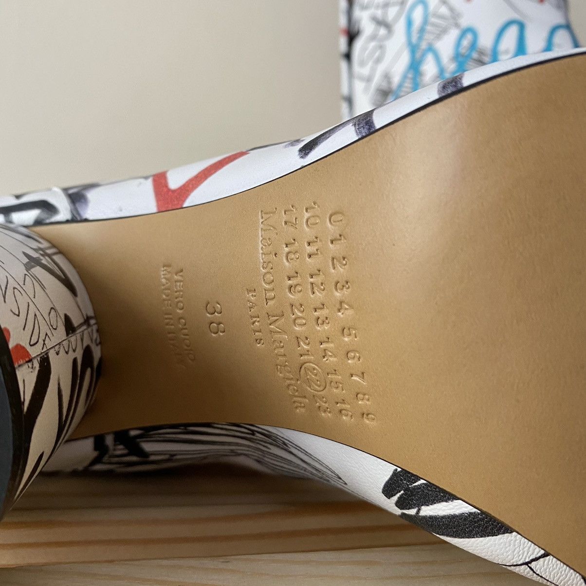 Maison Margiela Graffiti Leather Tabi Boots | Grailed