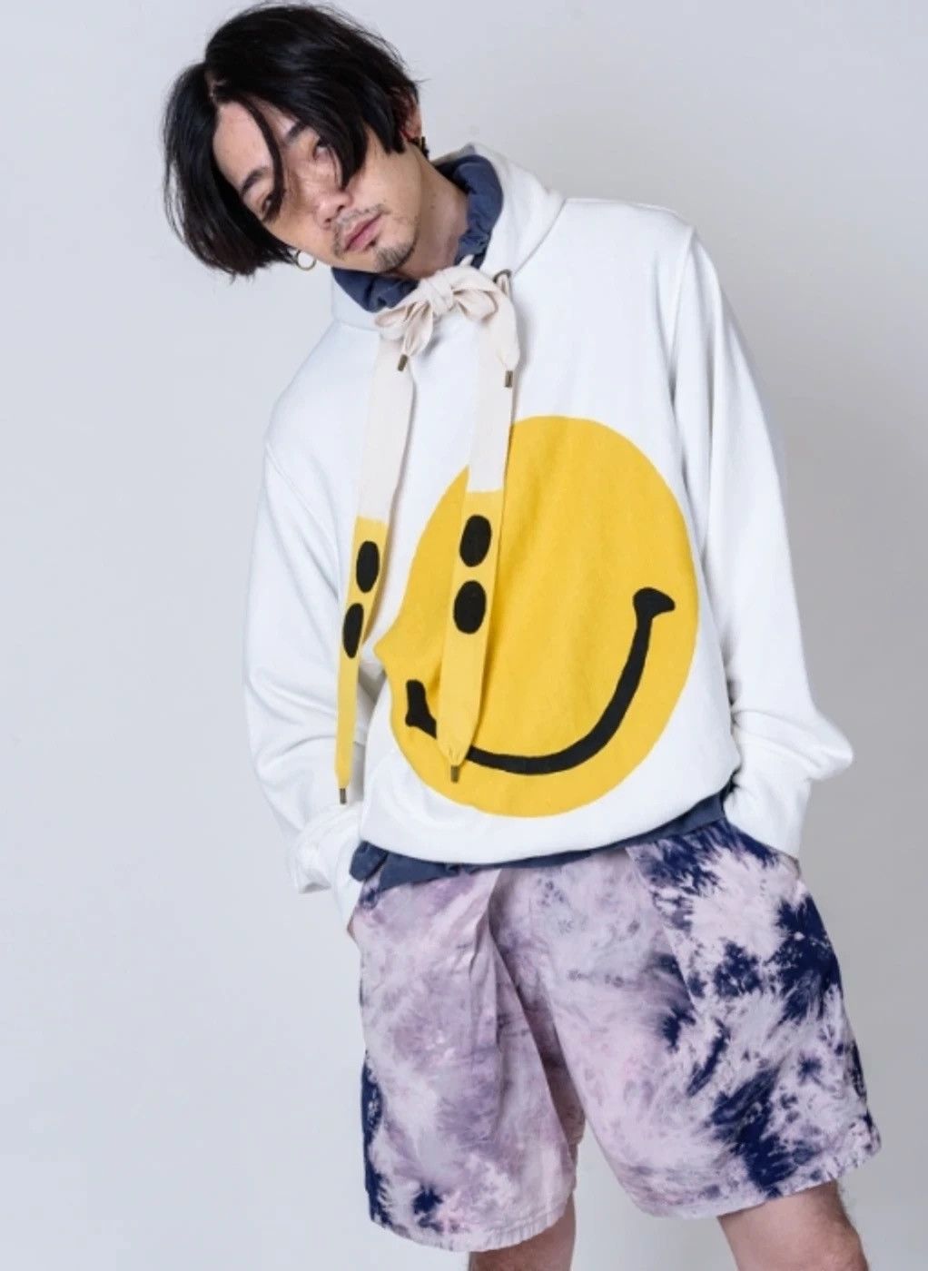 Kapital Kapital Smiley Face Hoodie Grailed