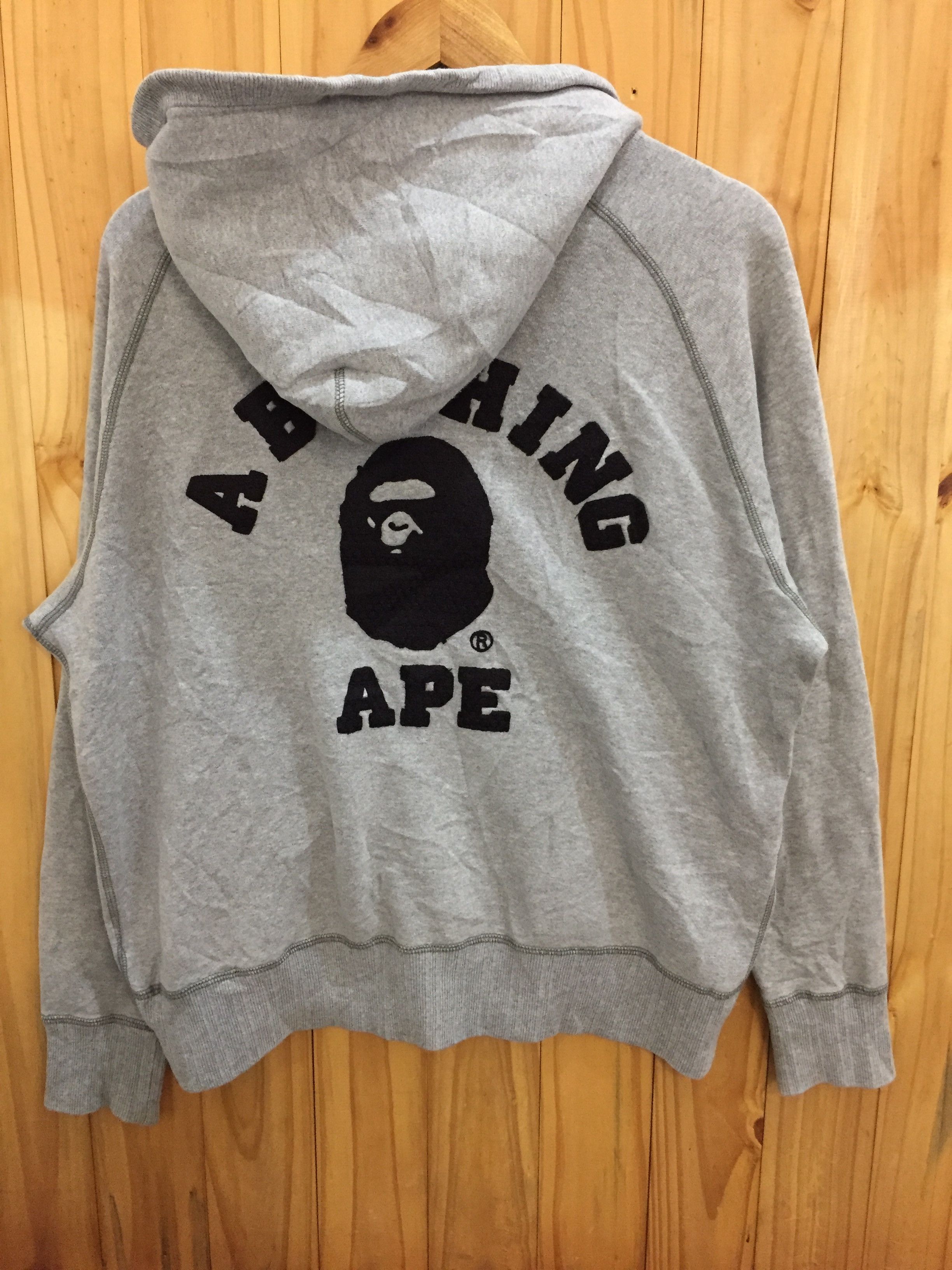 Bape 2008 College Applique Hoodie Size US L / EU 52-54 / 3 - 3 Thumbnail