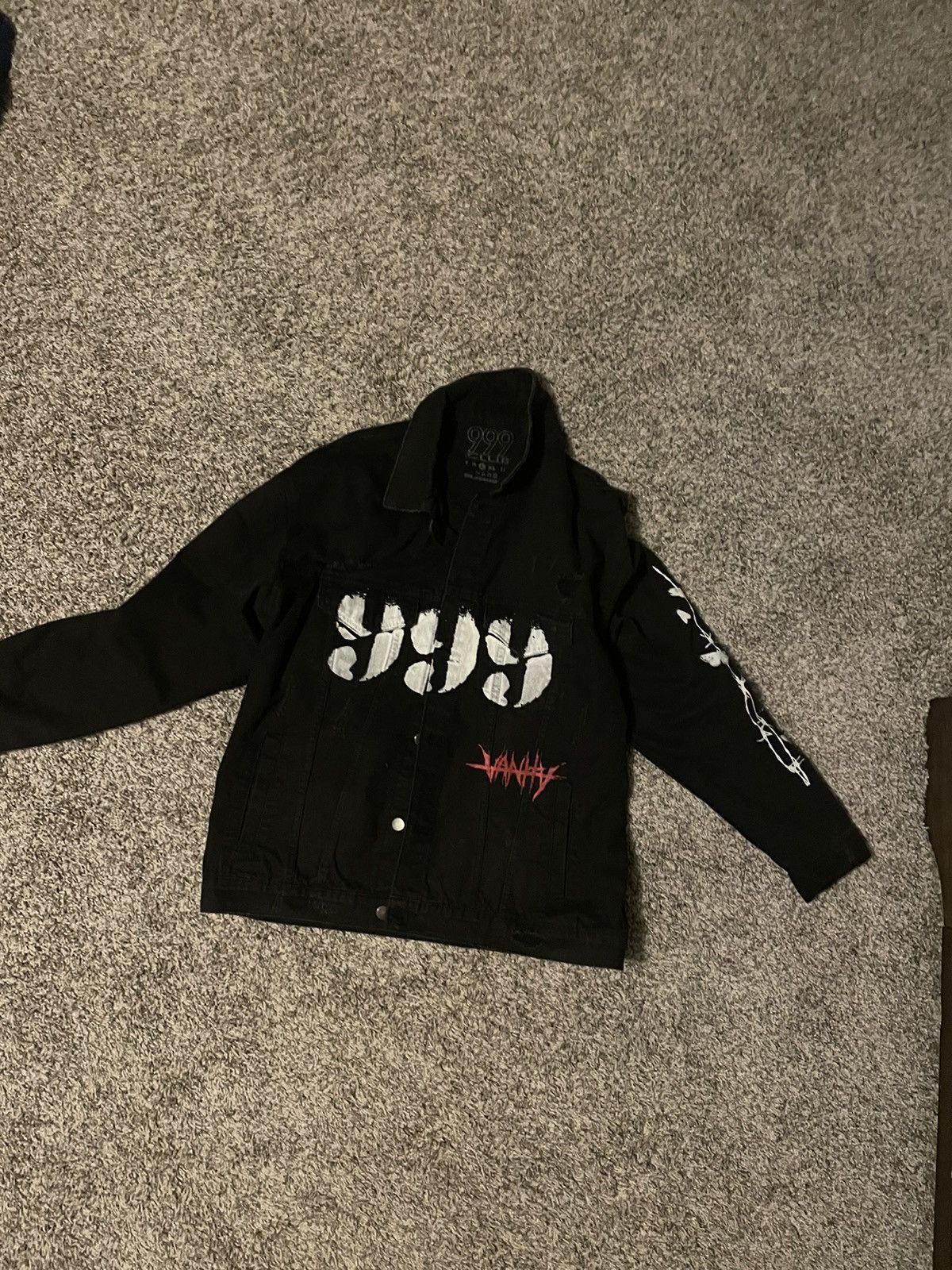 Juice wrld denim hoodie hotsell
