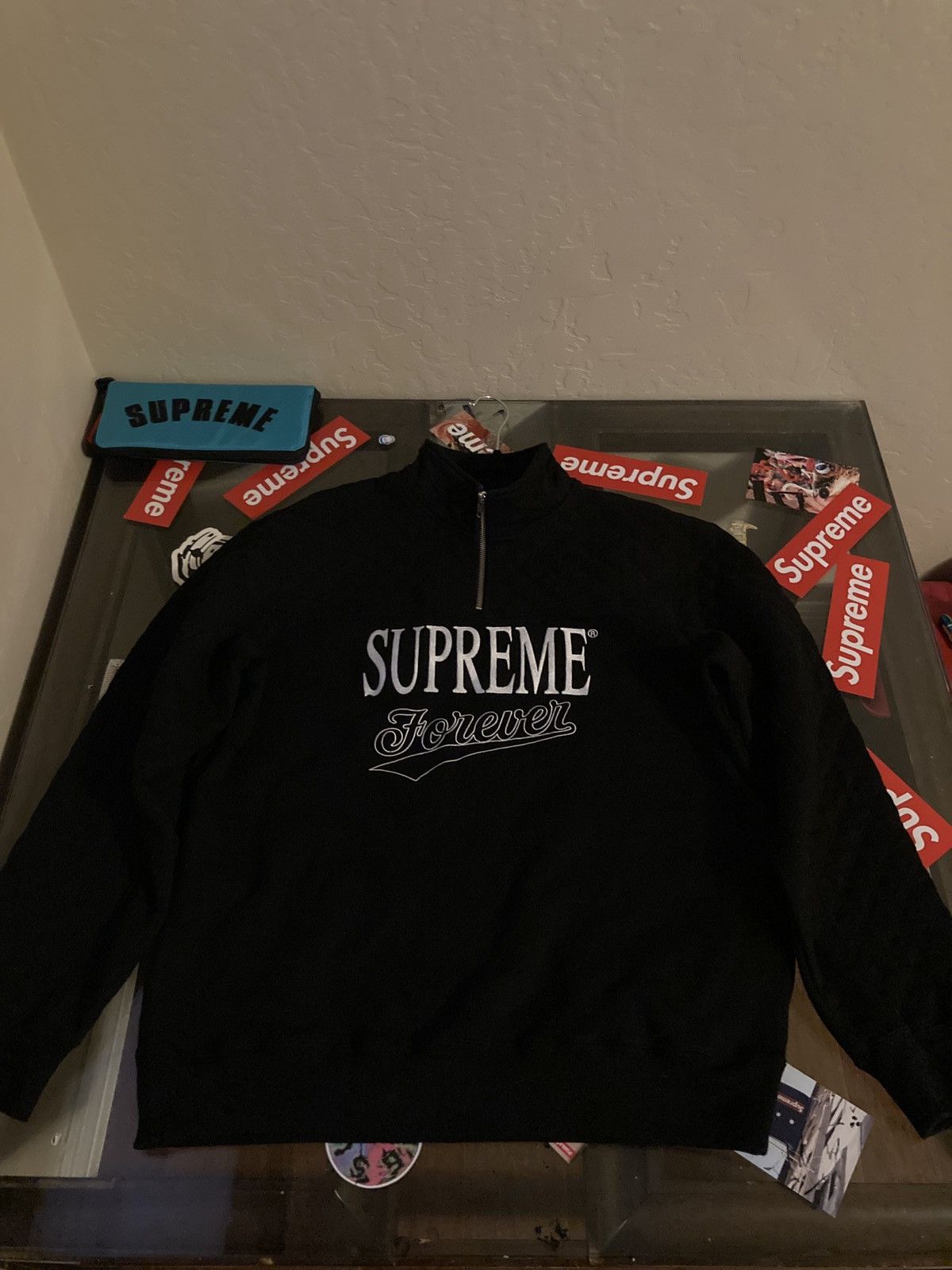 Supreme forever half zip 2024 sweatshirt