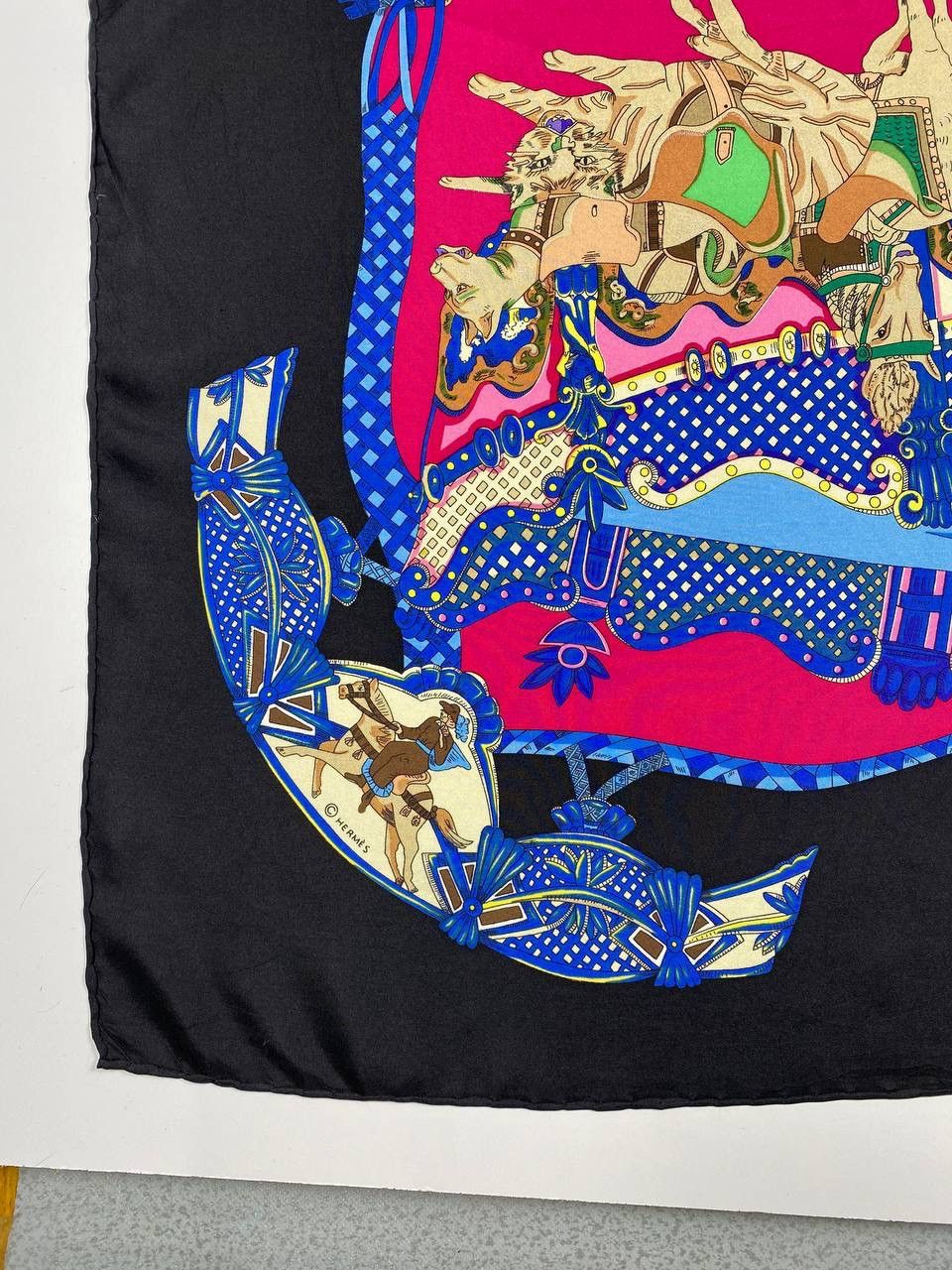 Hermes Vintage Hermes Tournez Manege Silk Scarf Size ONE SIZE - 5 Thumbnail