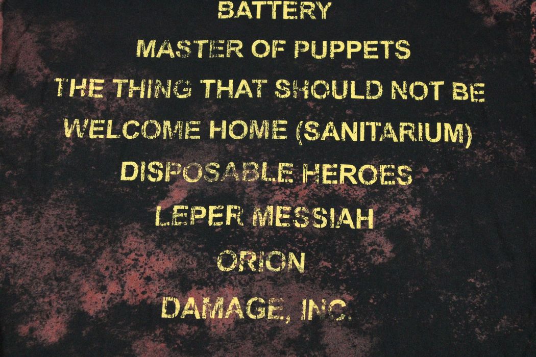 Vintage Metallica TShirt / 90s Heavy Metal Band Tee Shirt Grailed