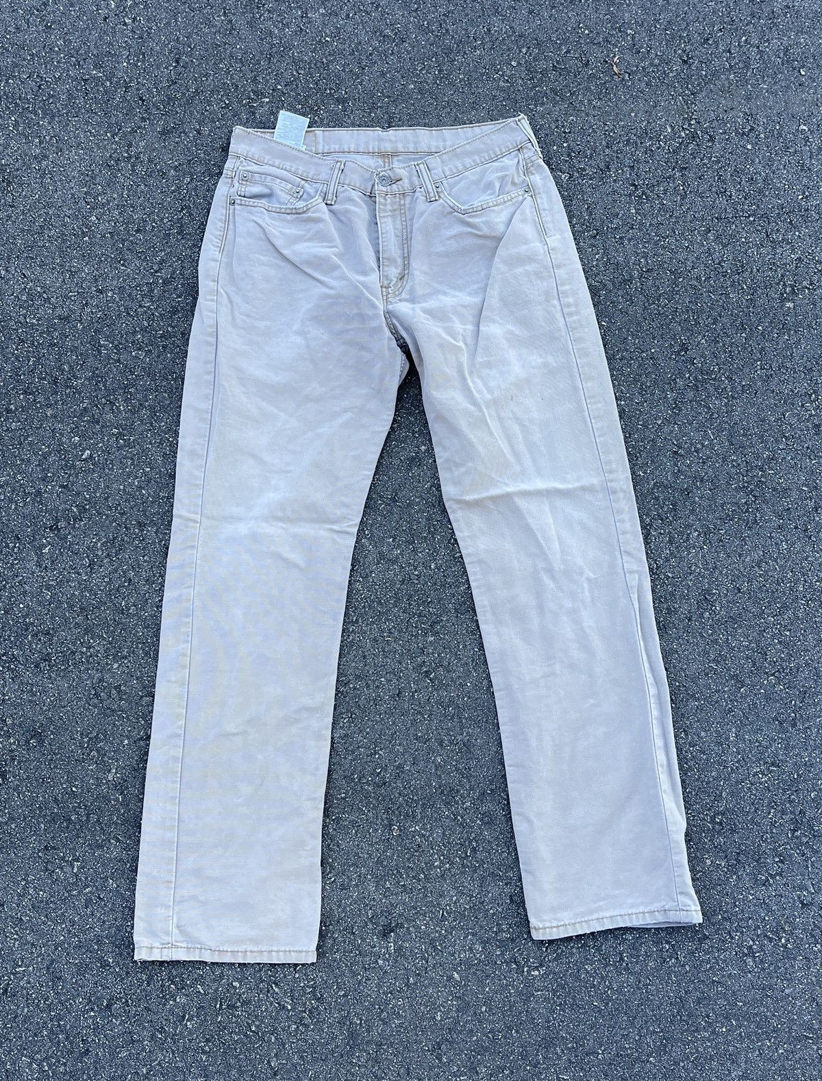 Levi's × Levi's Vintage Clothing × Vintage Levi’s 514 Creme / Khaki straight legged Jeans / Denim Size US 33 - 4 Thumbnail