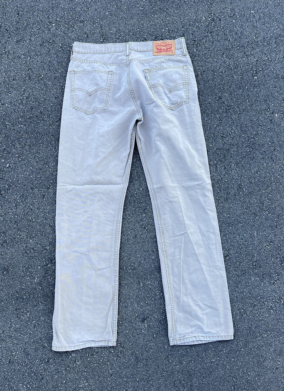 Levi's × Levi's Vintage Clothing × Vintage Levi’s 514 Creme / Khaki straight legged Jeans / Denim Size US 33 - 6 Thumbnail