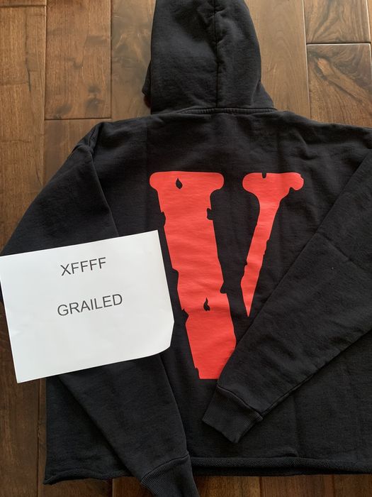 Vlone NEW VLONE RED FRIENDS BLACK HOODIE MEDIUM Grailed