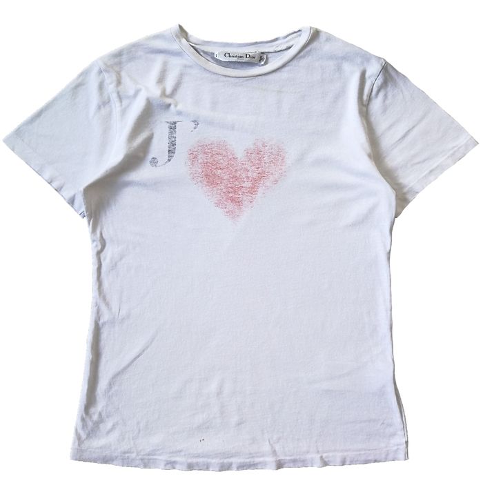 Dior Christian Dior / Dior Je T'Aime Hearts Logo T-shirt | Grailed