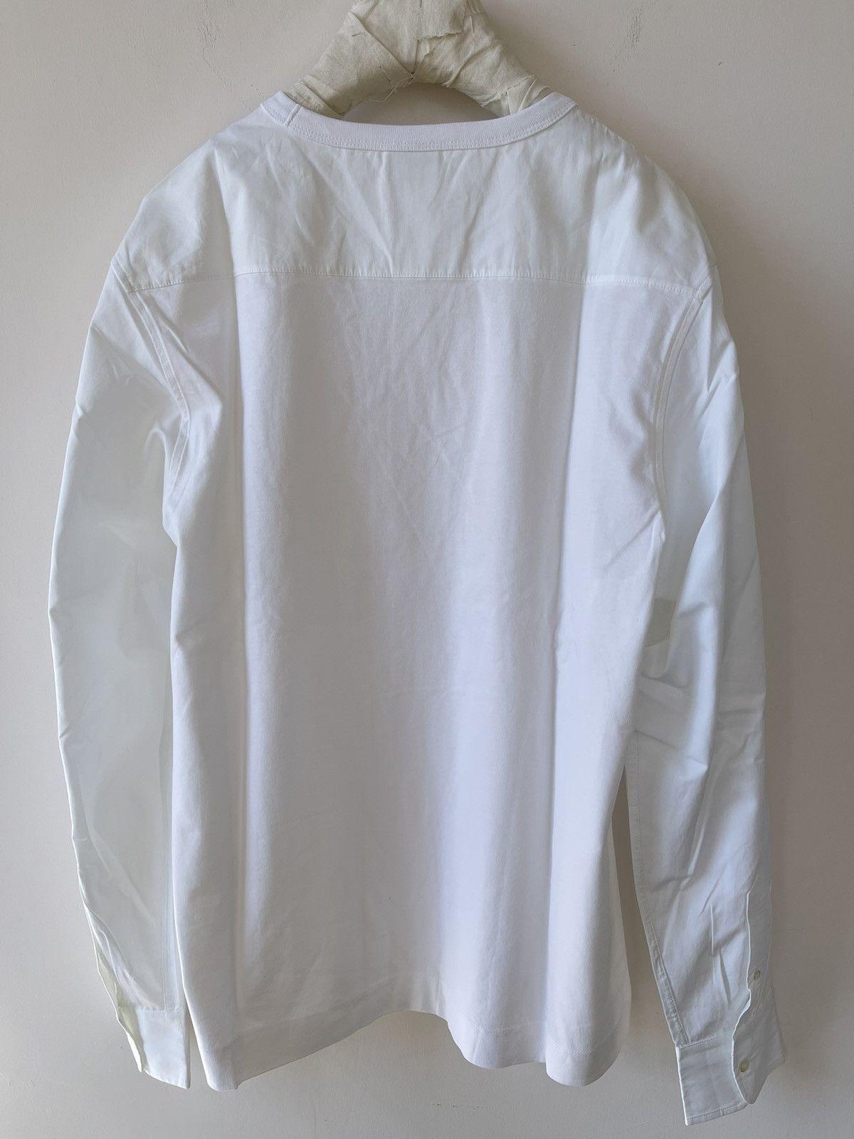 Dries Van Noten Dries Van Noten Jersey And Poplin T-shirt in White Size US XL / EU 56 / 4 - 3 Thumbnail