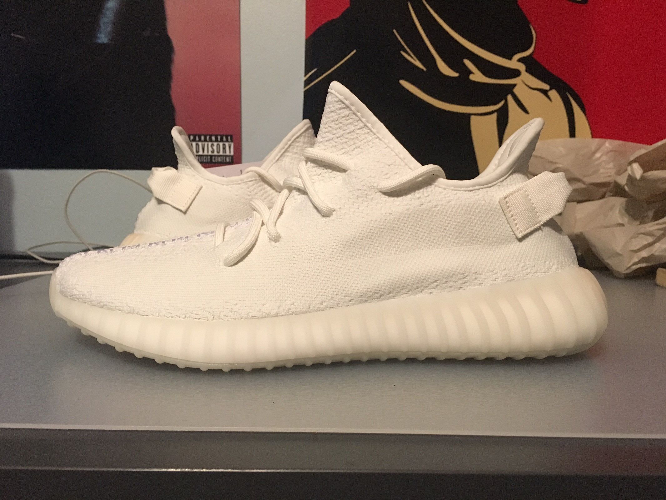 350 boost cream white