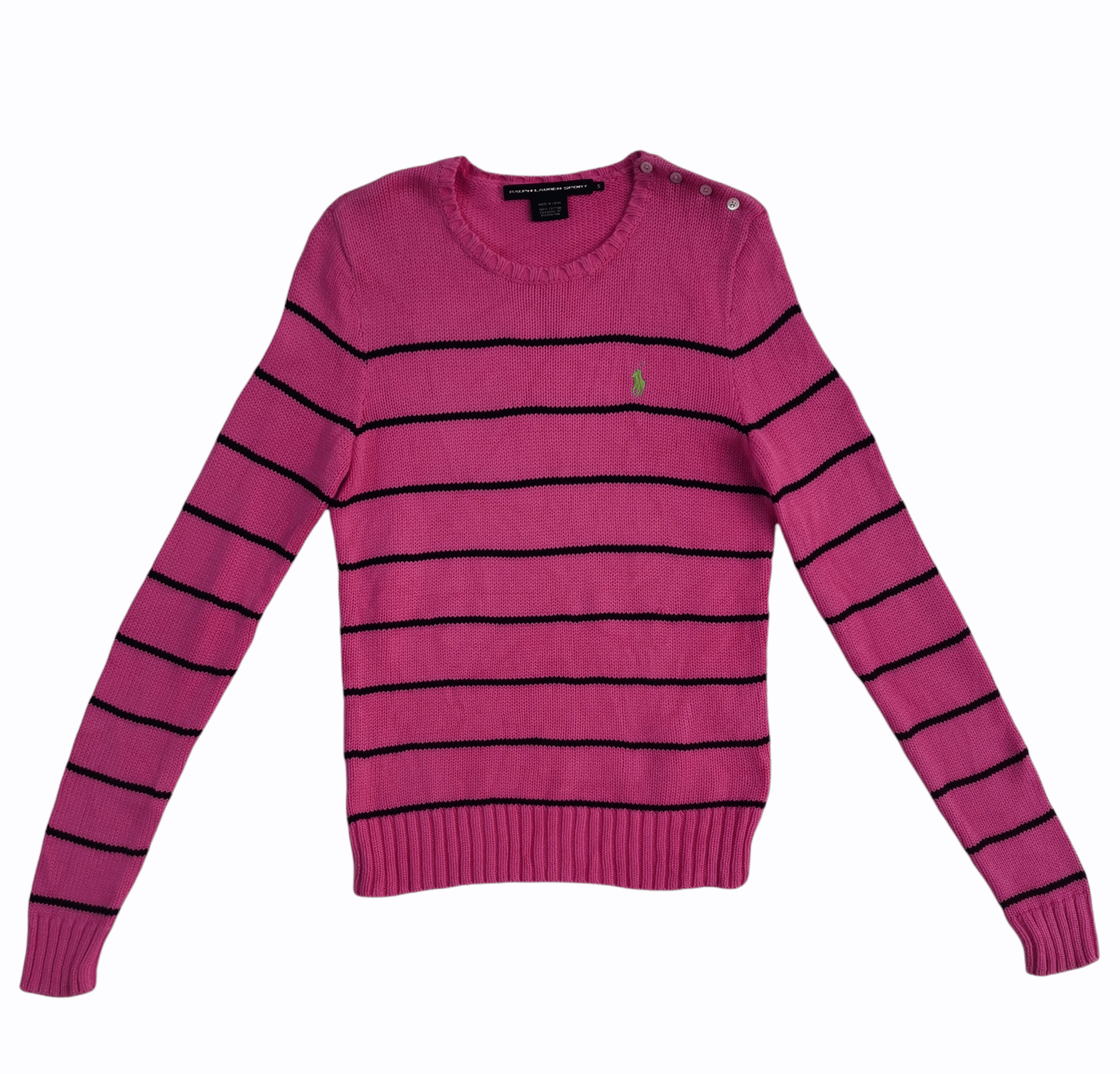 Vintage Ralph Lauren Sport Small Logo Embroidered Knitwear