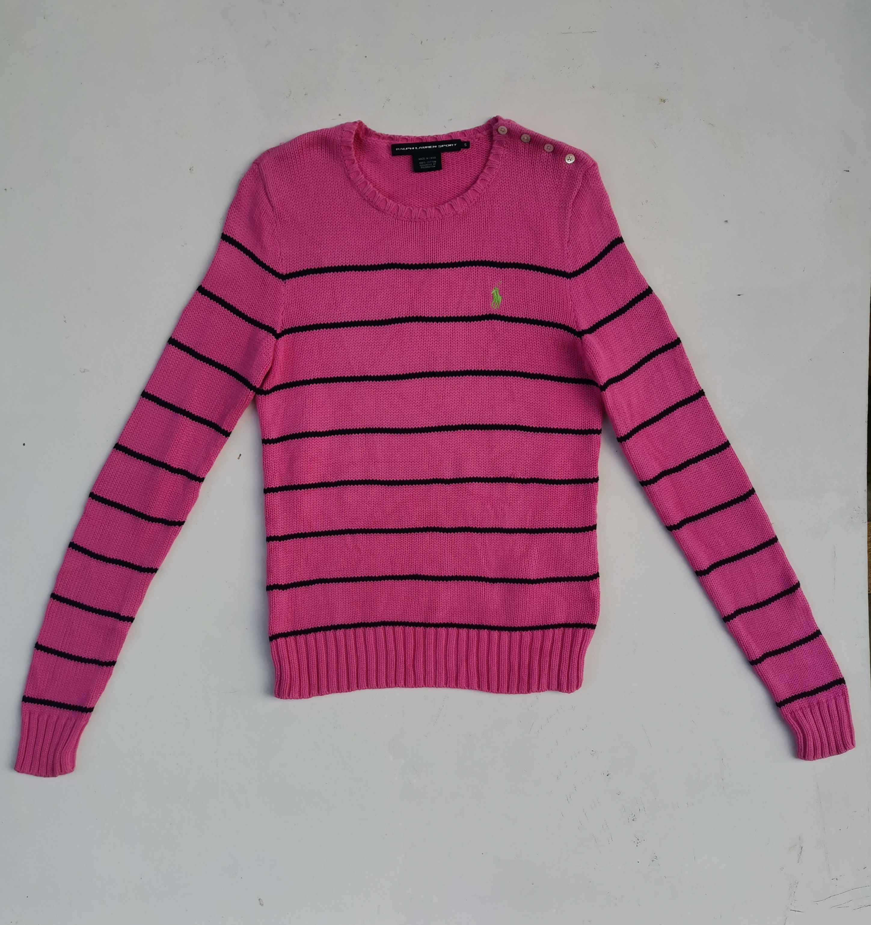 Homespun Knitwear × Other × Ralph Lauren Vintage Ralph Lauren Sport Small Logo Embroidered Knitwear Size US S / EU 44-46 / 1 - 12 Thumbnail
