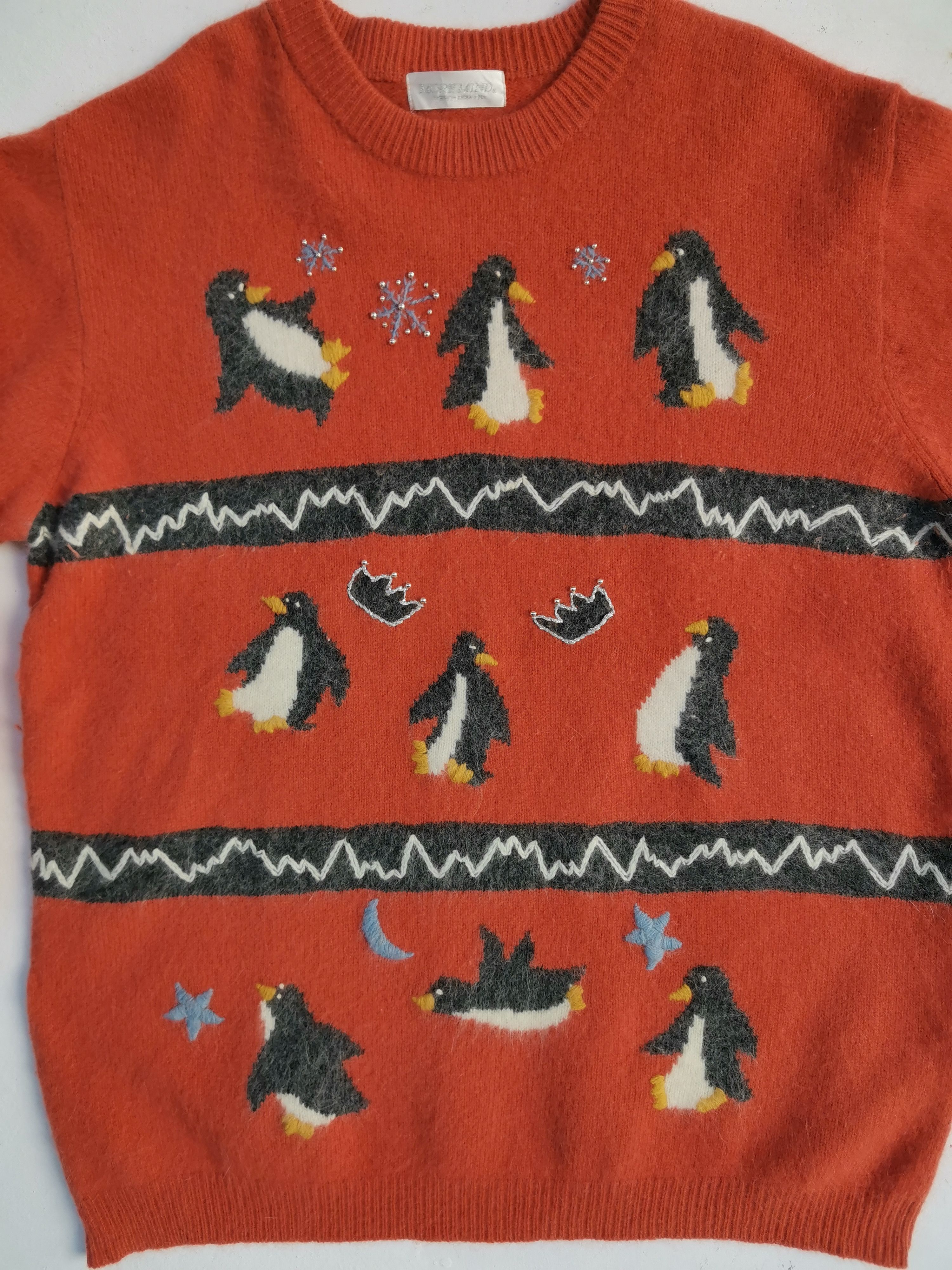 Aran Isles Knitwear Vintage More Mind BigLogo Over Print Knitwear Size US XL / EU 56 / 4 - 11 Thumbnail