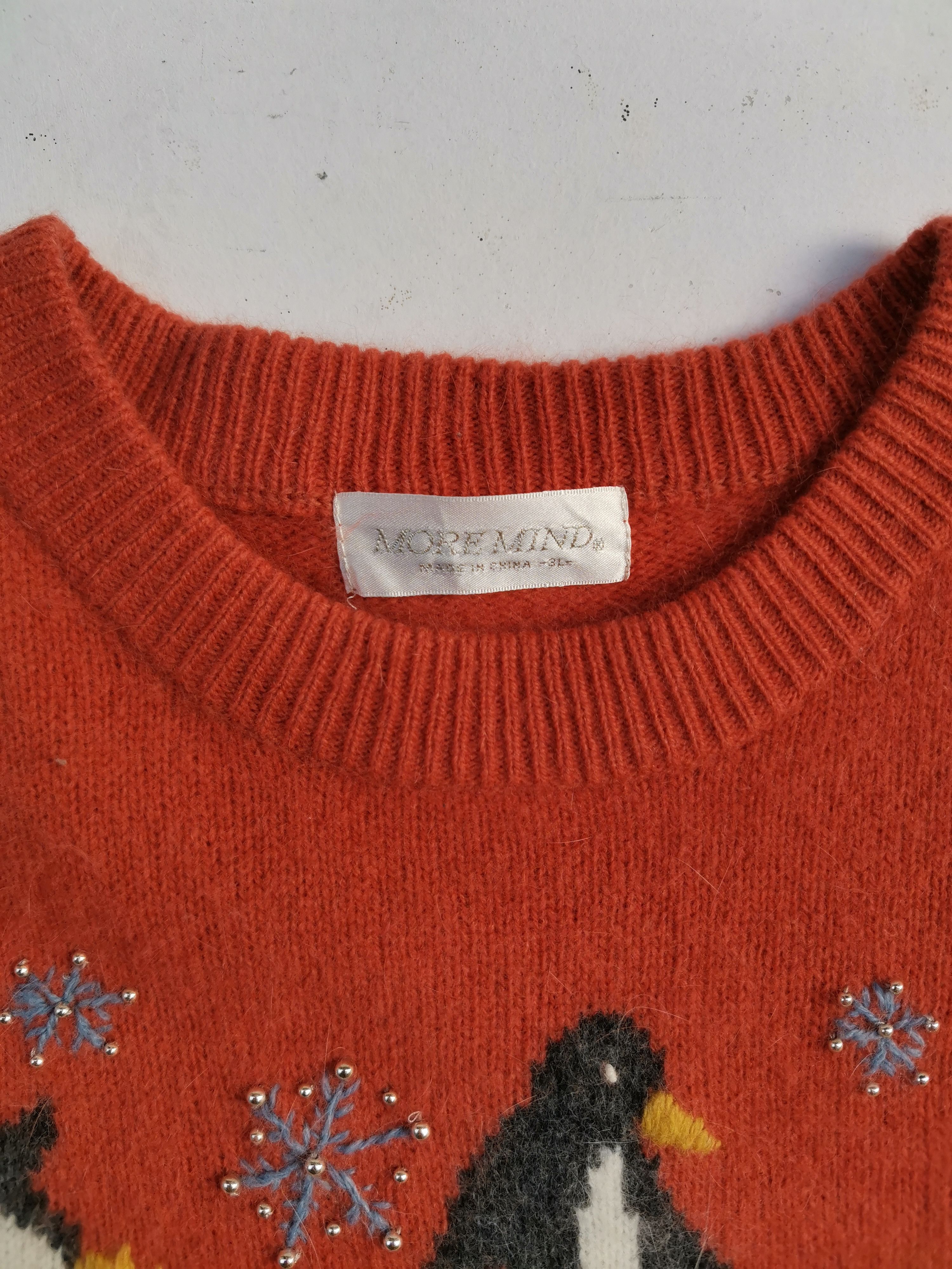 Aran Isles Knitwear Vintage More Mind BigLogo Over Print Knitwear Size US XL / EU 56 / 4 - 9 Thumbnail