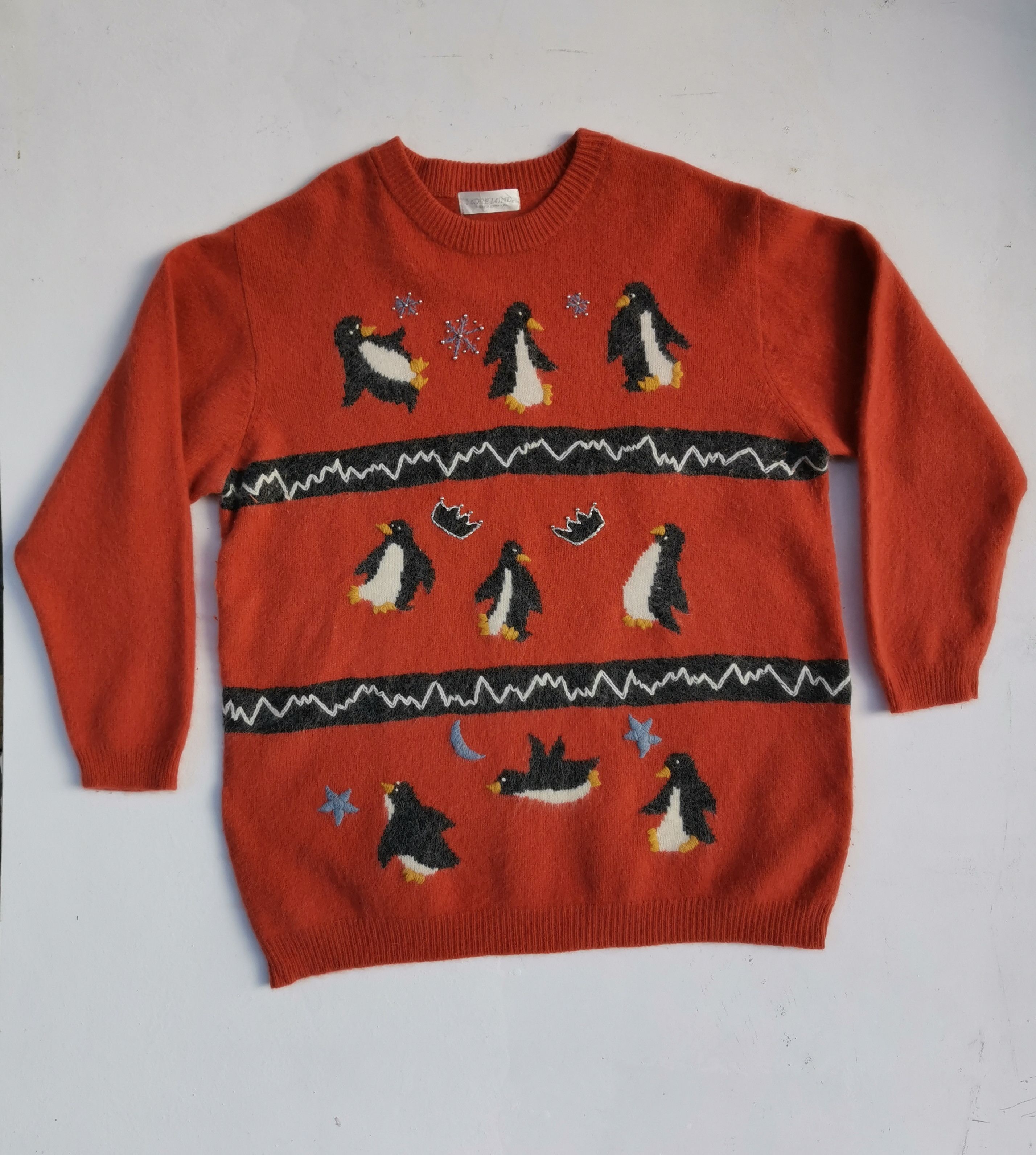 Aran Isles Knitwear Vintage More Mind BigLogo Over Print Knitwear Size US XL / EU 56 / 4 - 12 Thumbnail
