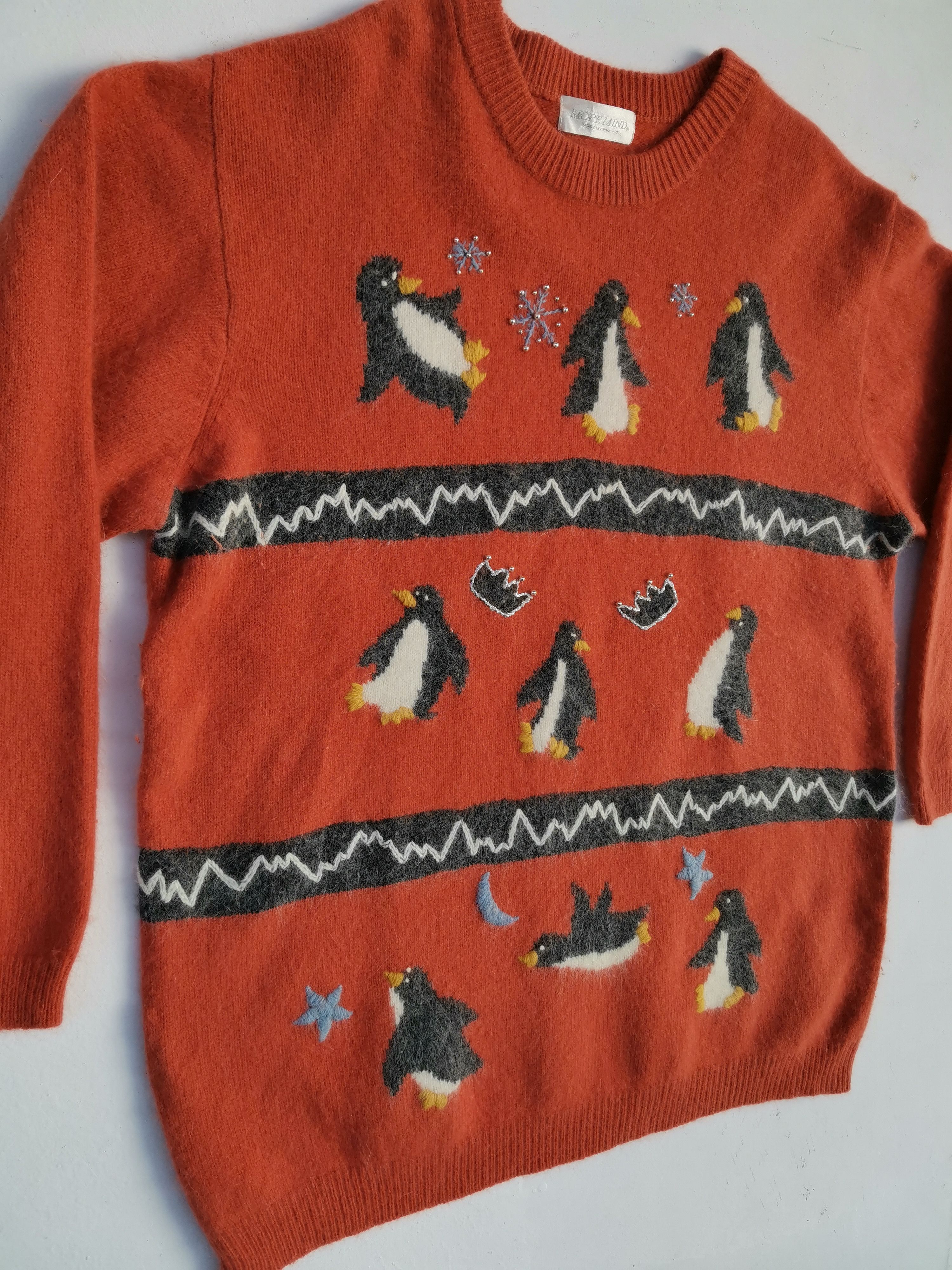 Aran Isles Knitwear Vintage More Mind BigLogo Over Print Knitwear Size US XL / EU 56 / 4 - 8 Thumbnail