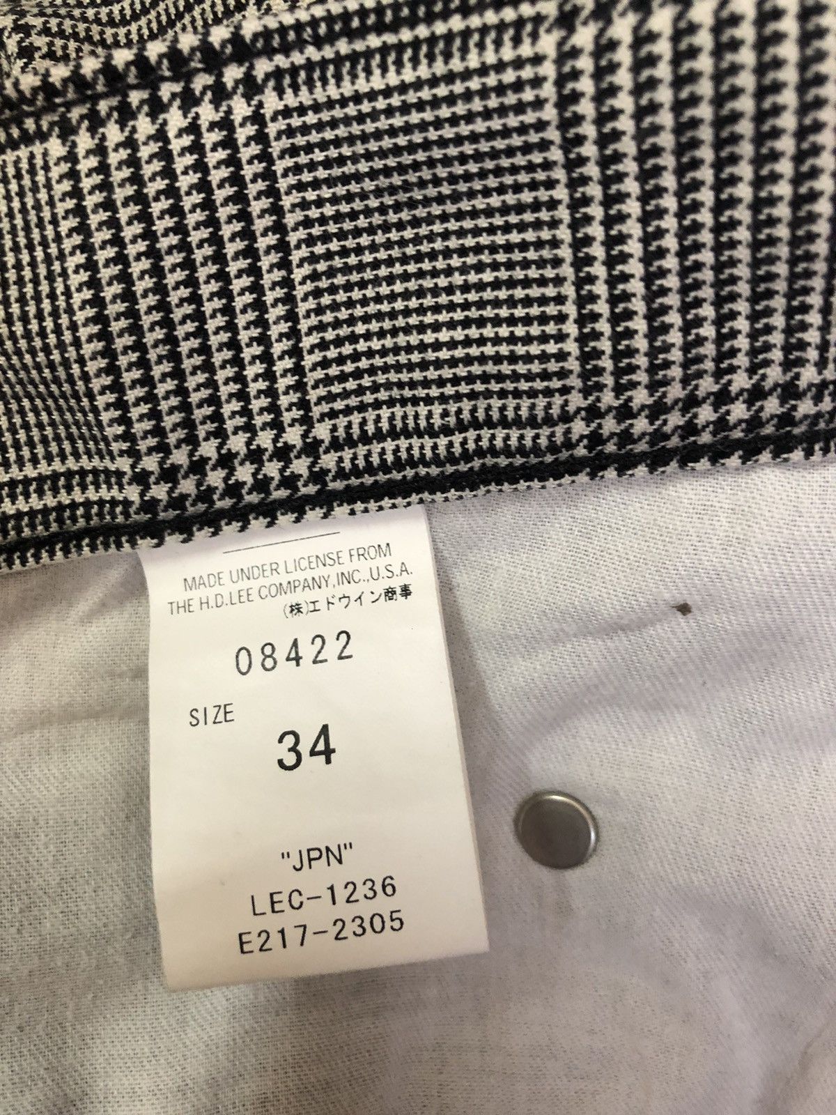 Lee cowboy tartan zipped buckle #A1 Size US 36 / EU 52 - 6 Thumbnail