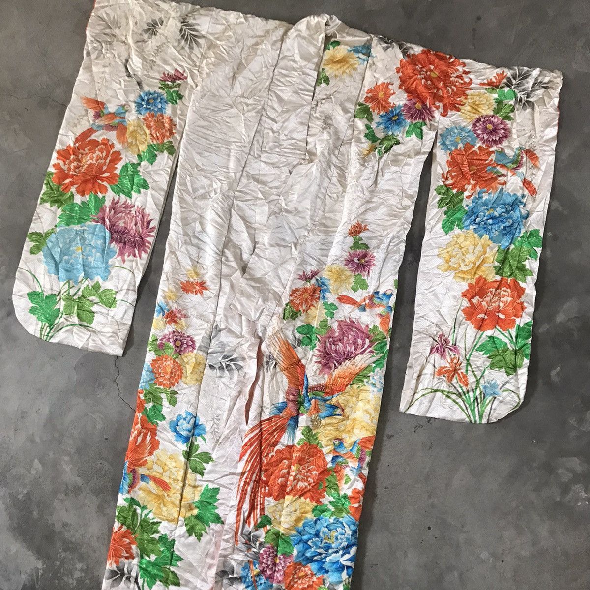 Japanese Brand × Vintage Vintage Edo Period Silk Kimono Full Dyed Size US L / EU 52-54 / 3 - 4 Thumbnail