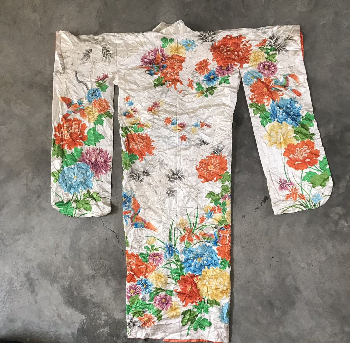 Japanese Brand × Vintage Vintage Edo Period Silk Kimono Full Dyed Size US L / EU 52-54 / 3 - 1 Thumbnail