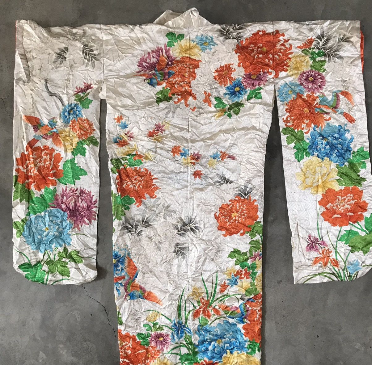Japanese Brand × Vintage Vintage Edo Period Silk Kimono Full Dyed Size US L / EU 52-54 / 3 - 2 Thumbnail