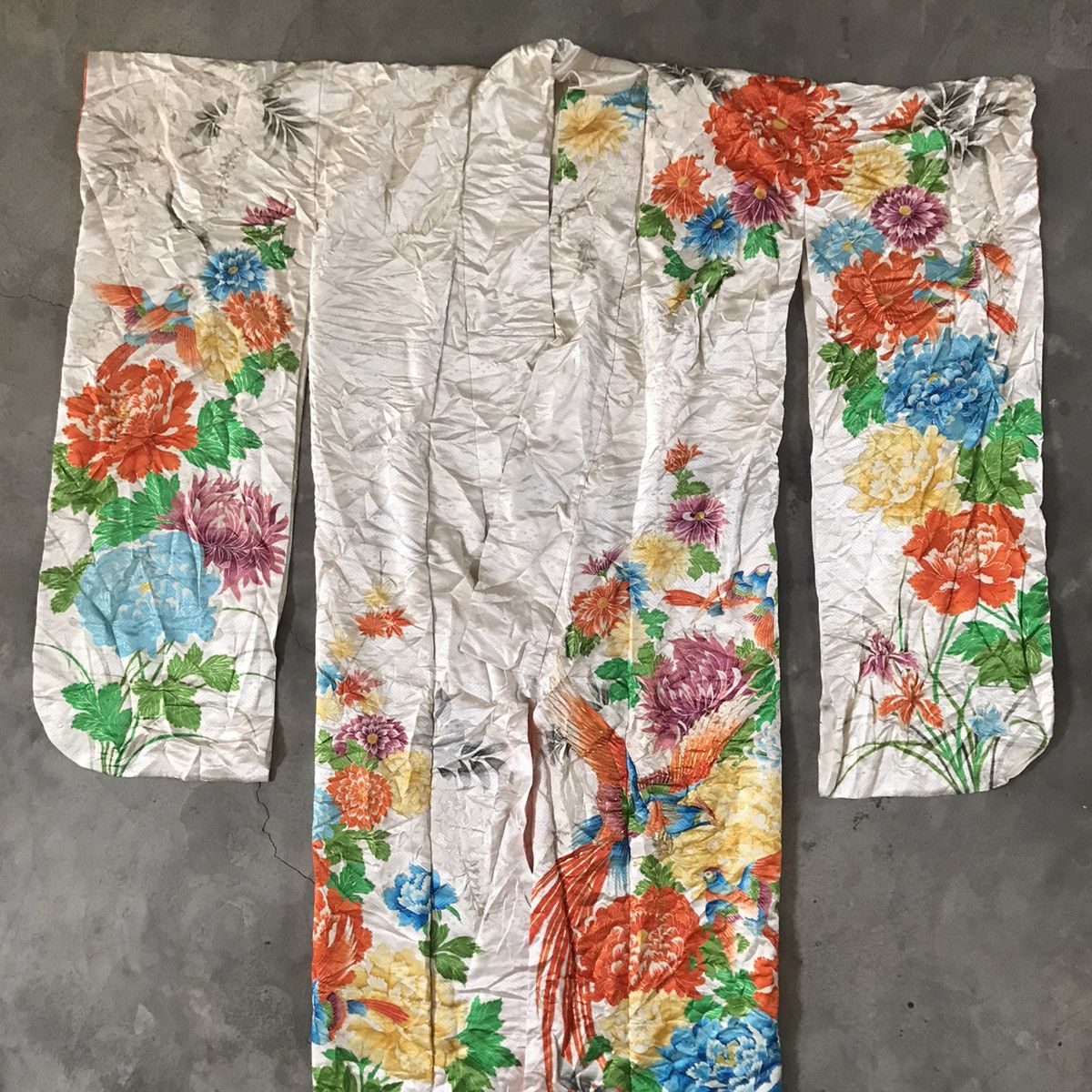 Japanese Brand × Vintage Vintage Edo Period Silk Kimono Full Dyed Size US L / EU 52-54 / 3 - 5 Thumbnail