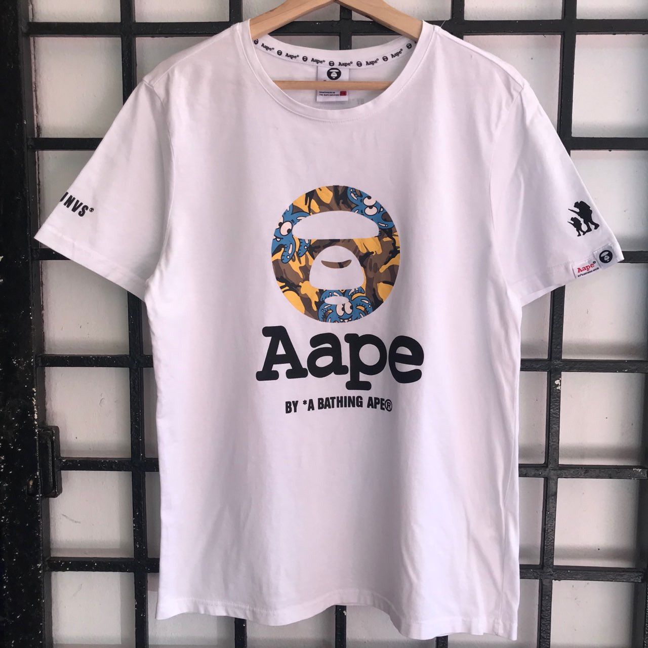 🔥Aape by A Bathing Ape Big Logo Design T-shirt