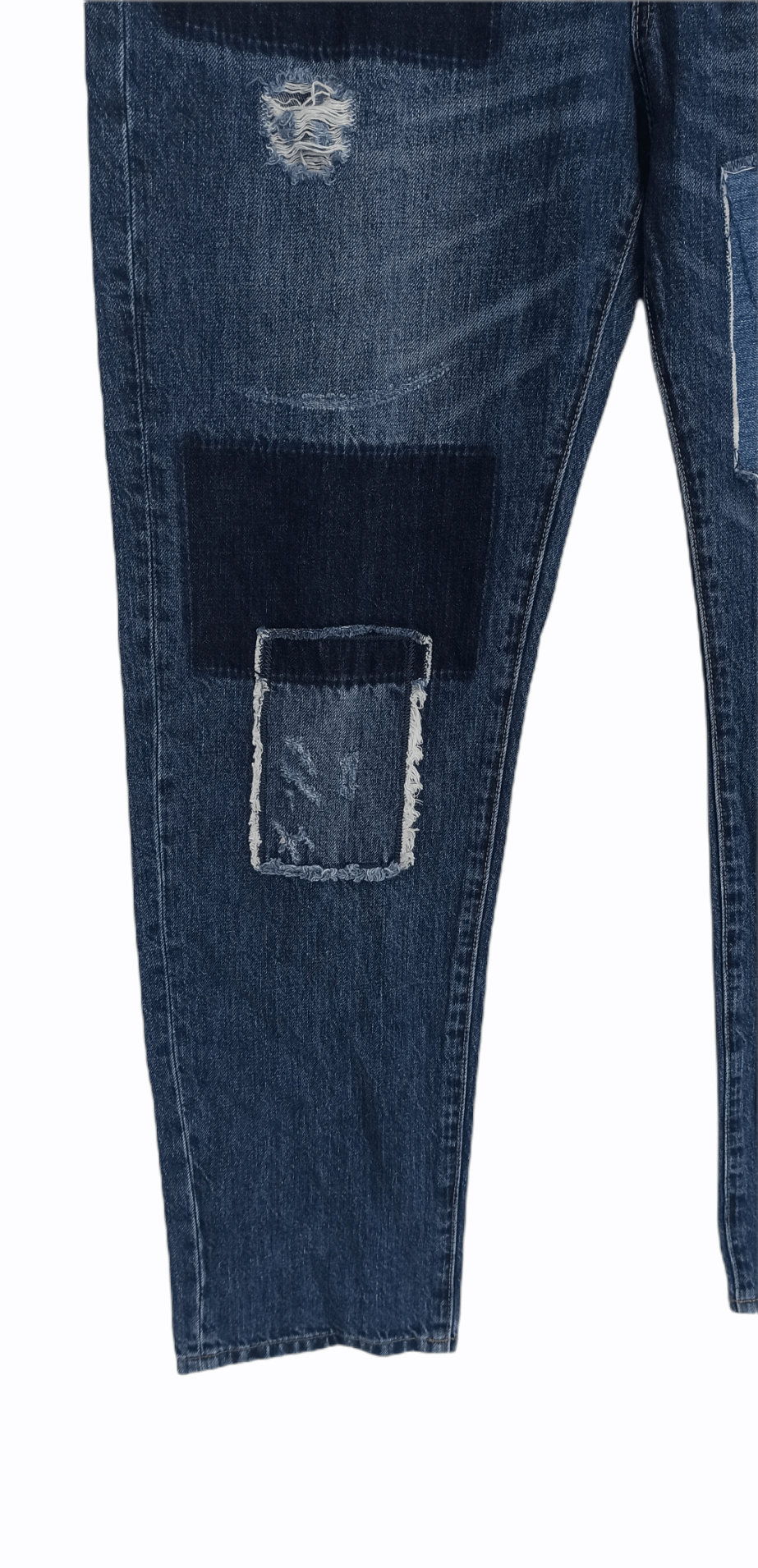 Global Work × Japanese Brand Global Work Distressed Boro Jeans Regular Fit Size US 35 - 6 Thumbnail