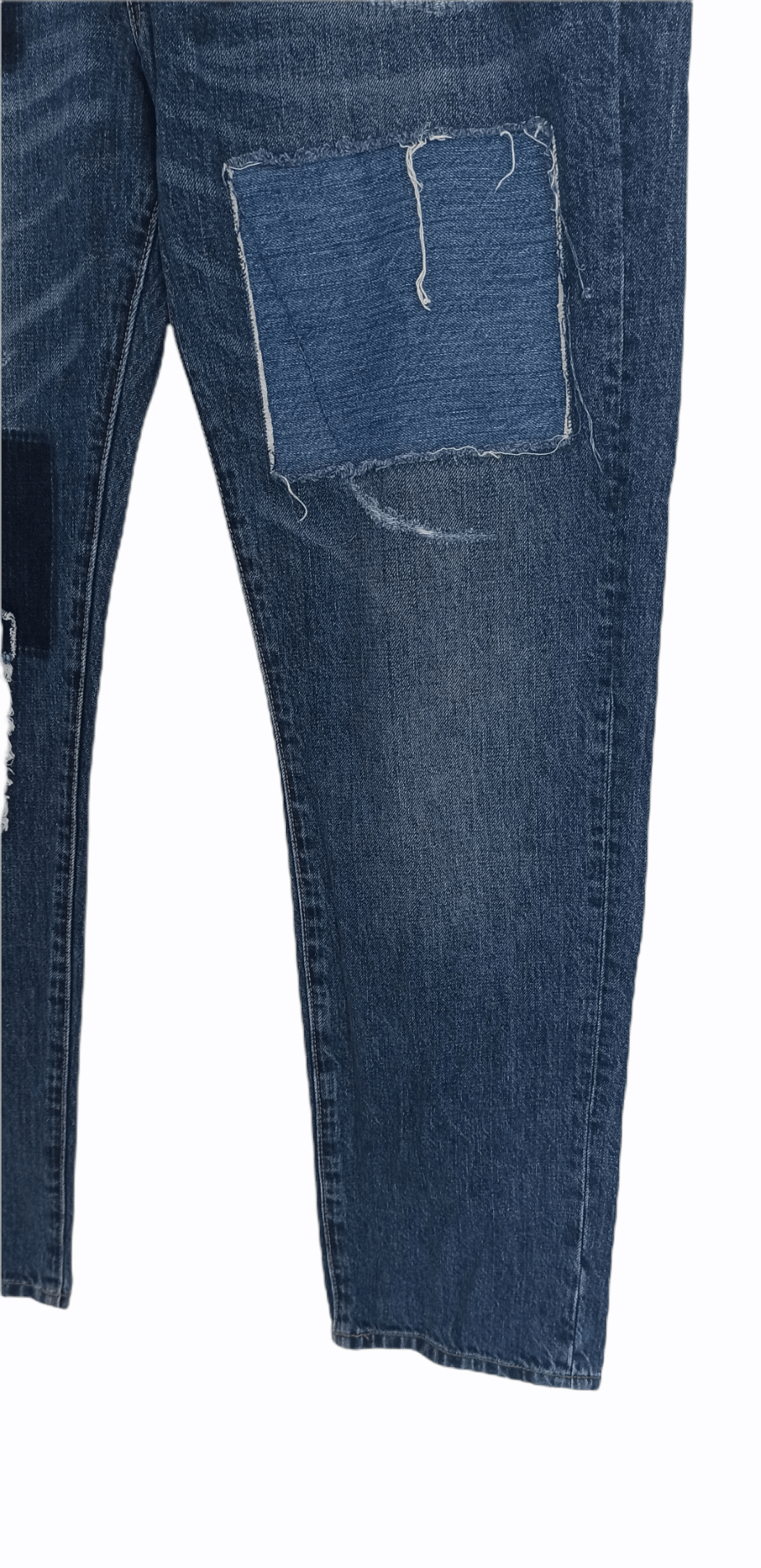 Global Work × Japanese Brand Global Work Distressed Boro Jeans Regular Fit Size US 35 - 5 Thumbnail