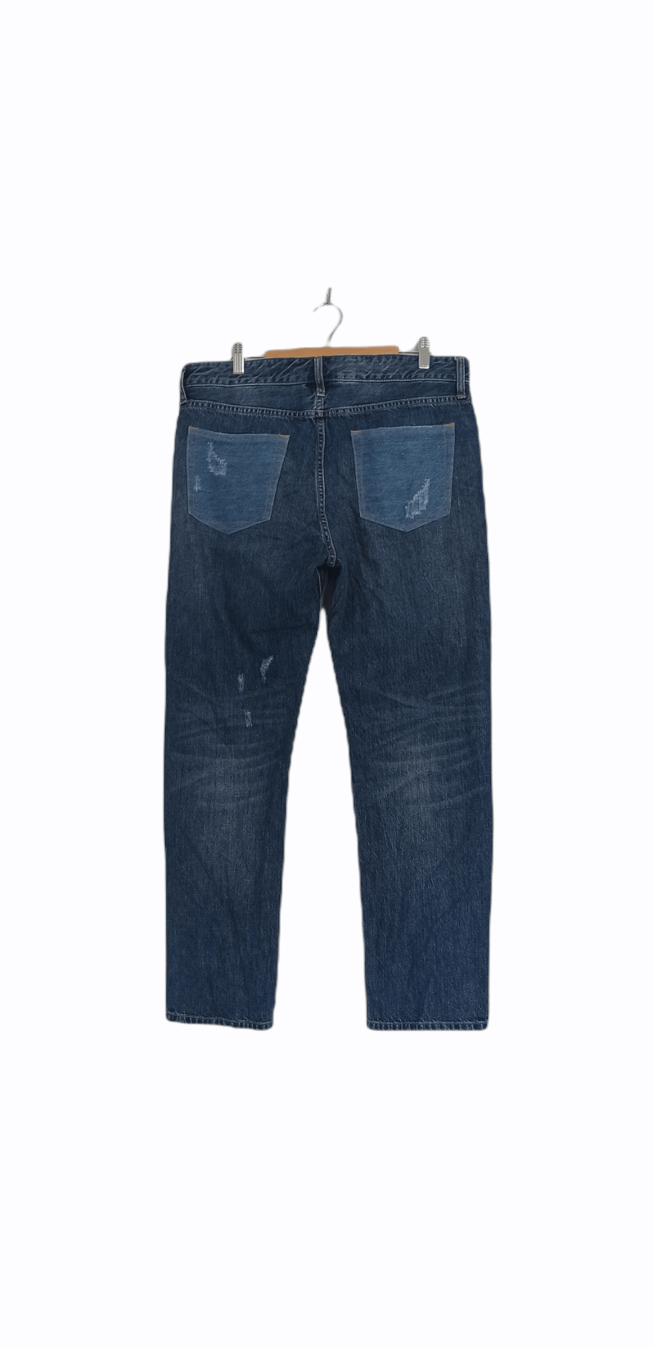 Global Work × Japanese Brand Global Work Distressed Boro Jeans Regular Fit Size US 35 - 3 Thumbnail