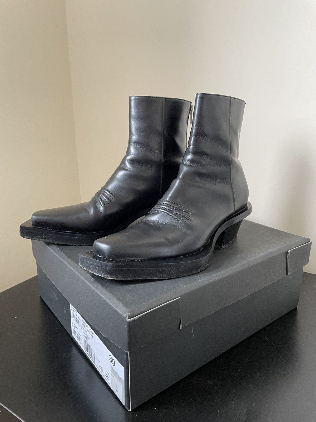 1017 ALYX 9SM Alyx leather toad leone boots | Grailed