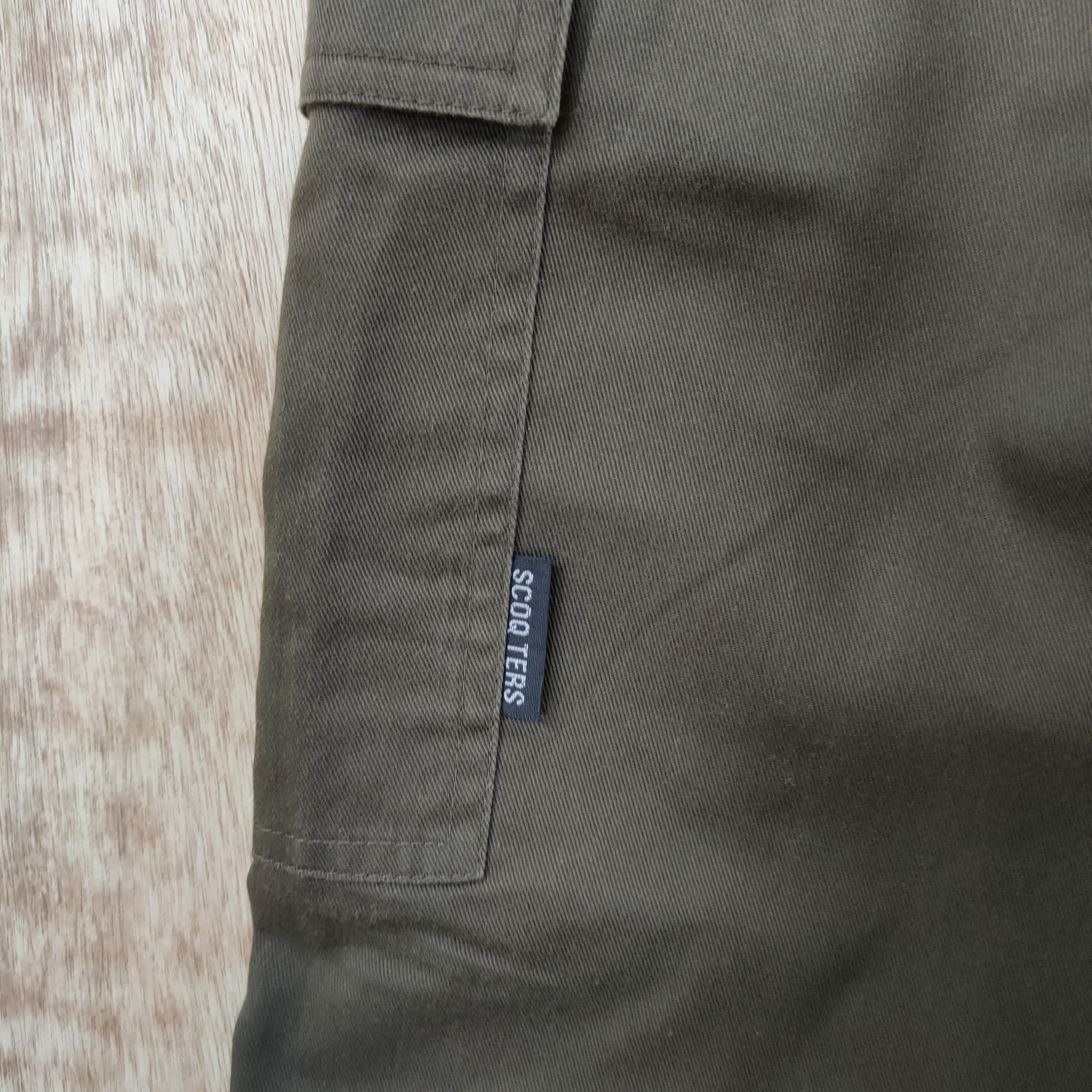 Japanese Brand SCOQ TERS SPRING WAIST BROWN CARGO PANTS Size US 29 - 11 Thumbnail