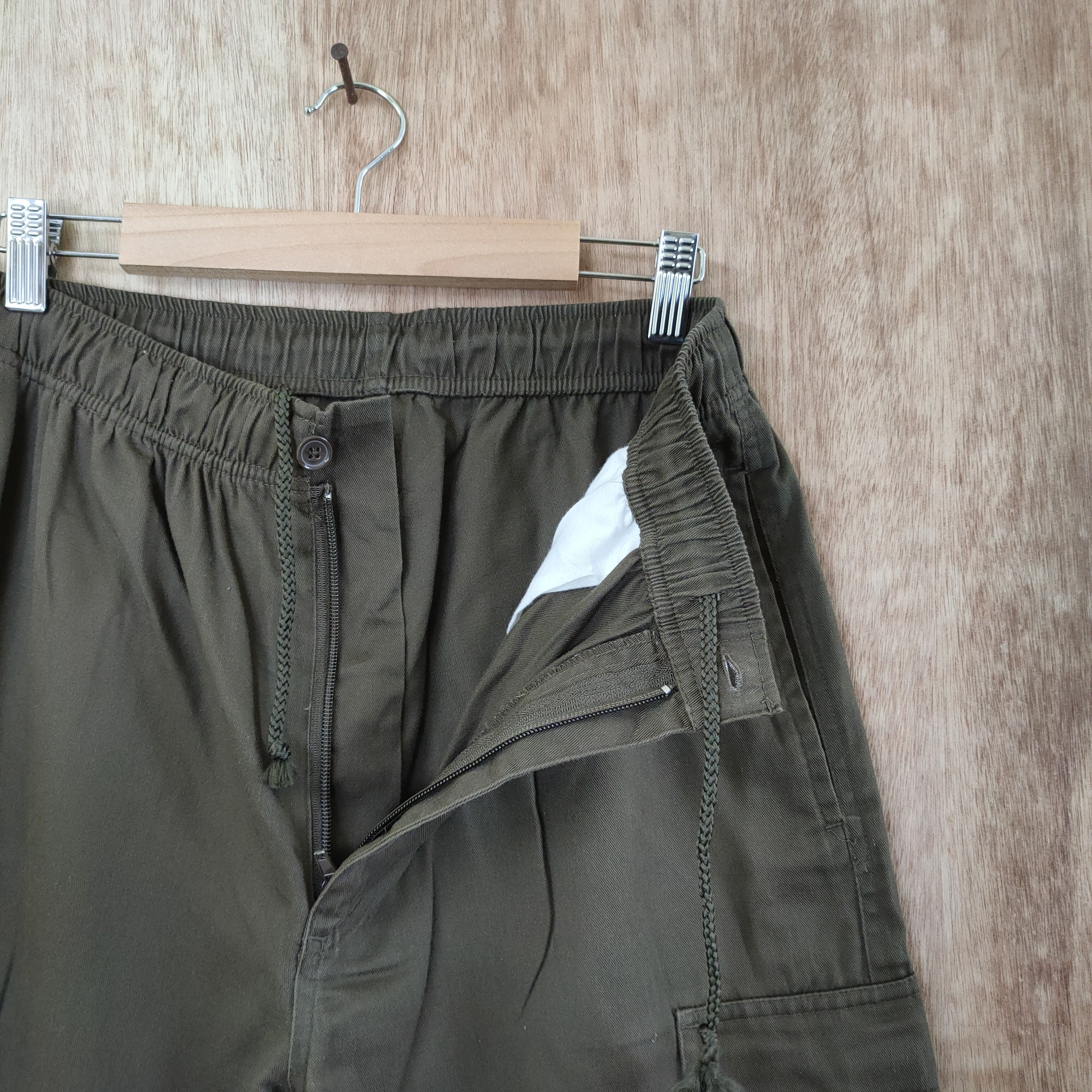 Japanese Brand SCOQ TERS SPRING WAIST BROWN CARGO PANTS Size US 29 - 4 Thumbnail