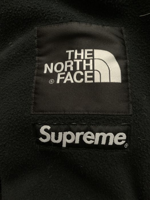 Supreme Supreme North Face Black Arc Logo Fleece Denali sz XL