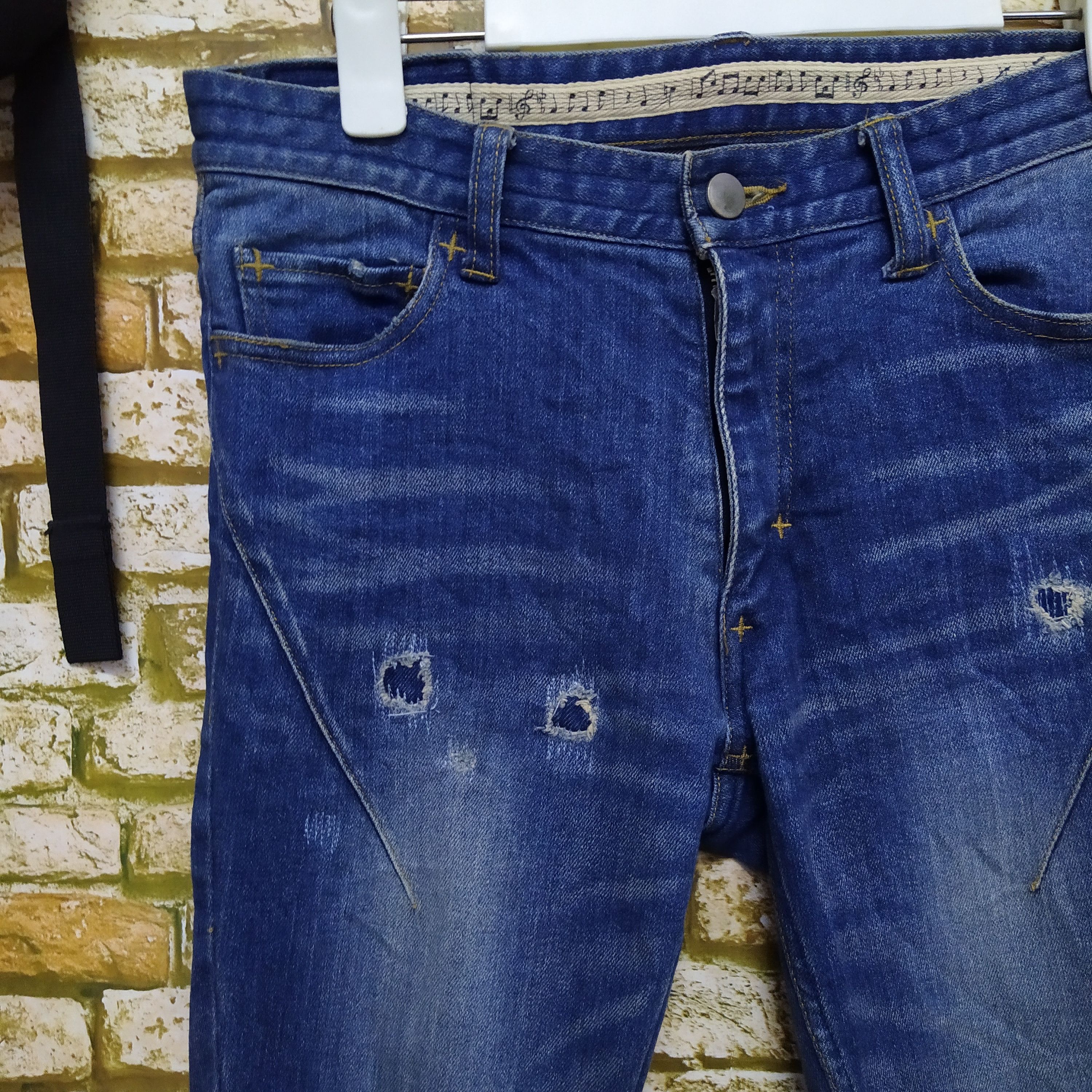 Number (N)ine NUMBER (N)INE STUDIOUS COLLABO DENIM SKINNY KURT (D123) W28 Size US 28 / EU 44 - 4 Thumbnail