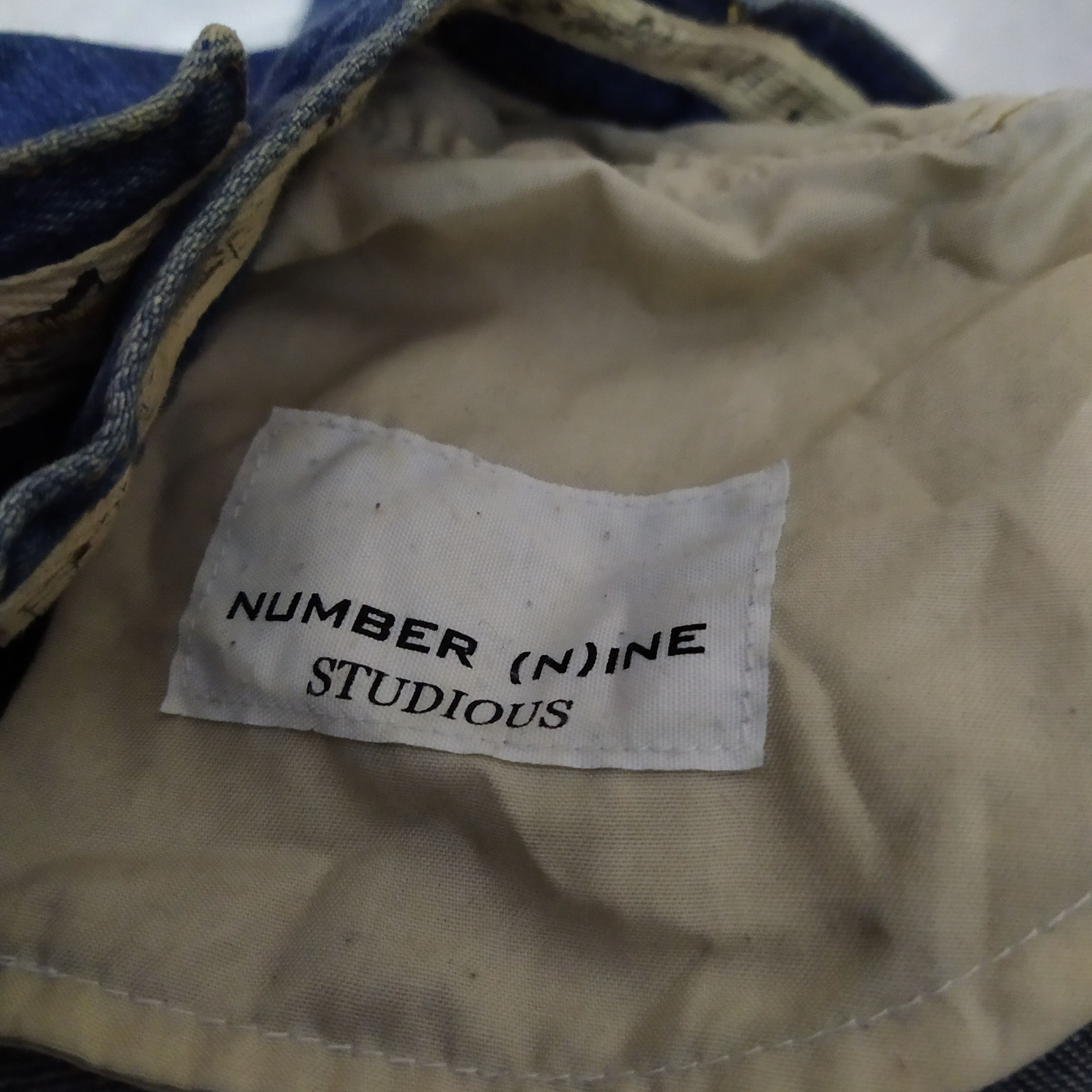 Number (N)ine NUMBER (N)INE STUDIOUS COLLABO DENIM SKINNY KURT (D123) W28 Size US 28 / EU 44 - 11 Thumbnail