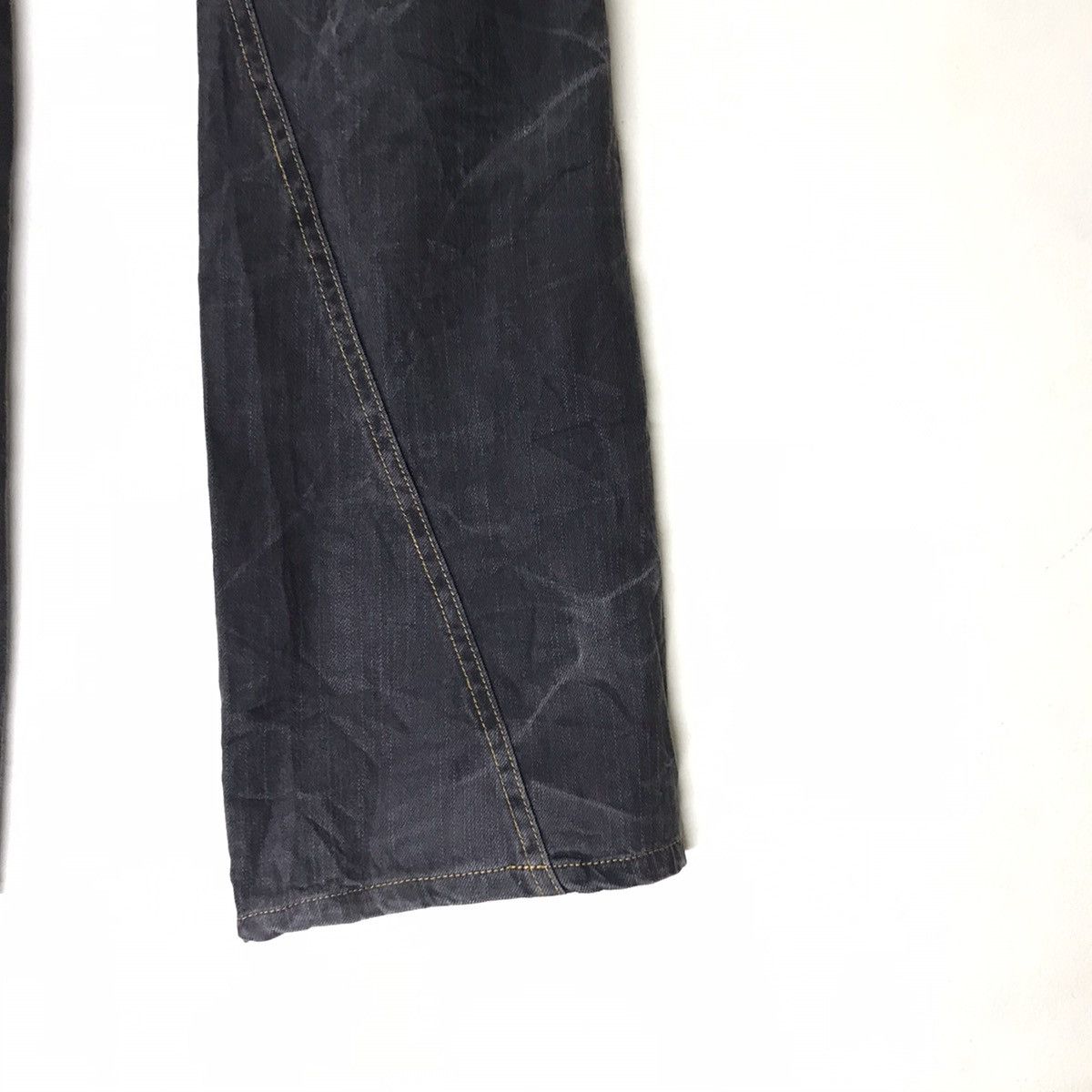 Japanese Brand Semantic Design Spiral Cut Flare Jeans Studded Size US 31 - 13 Thumbnail