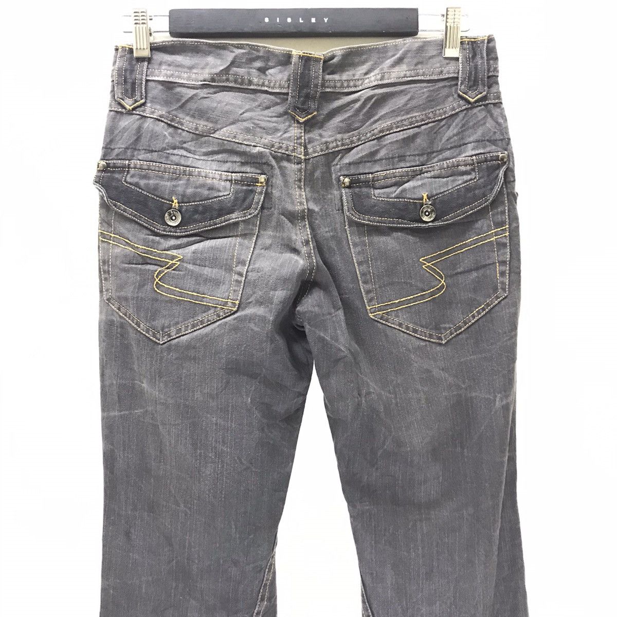 Japanese Brand Semantic Design Spiral Cut Flare Jeans Studded Size US 31 - 11 Thumbnail