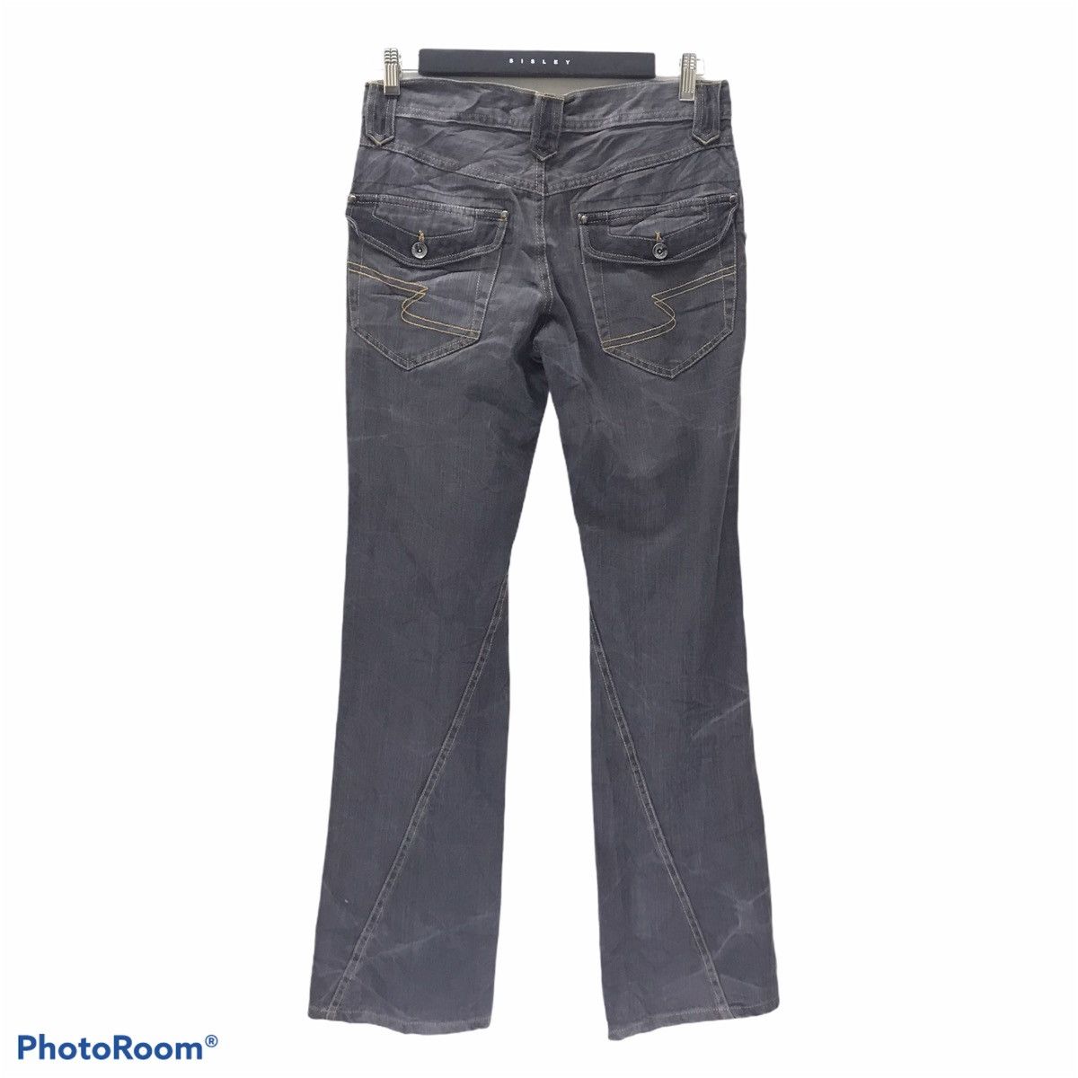 Japanese Brand Semantic Design Spiral Cut Flare Jeans Studded Size US 31 - 1 Thumbnail