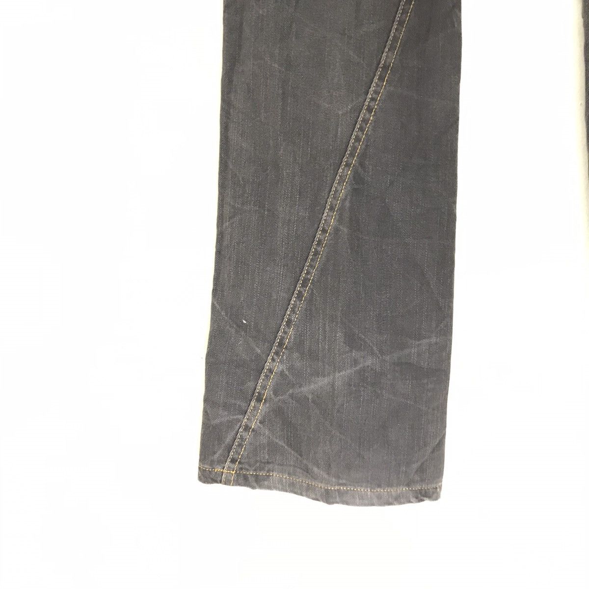 Japanese Brand Semantic Design Spiral Cut Flare Jeans Studded Size US 31 - 12 Thumbnail