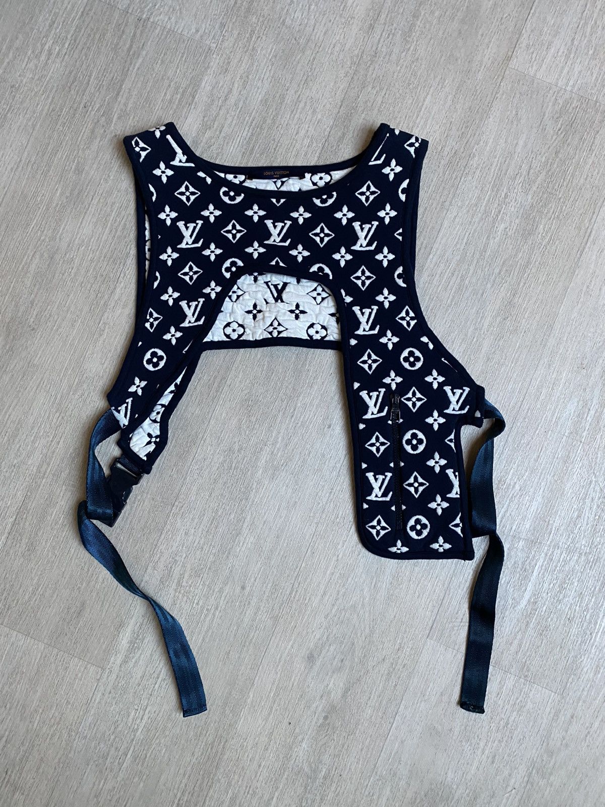 Louis Vuitton Louis Vuitton harness vest monogram jacquard Grailed