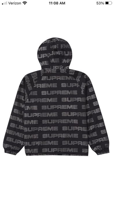 Supreme Supreme Logo Ripstop Hooded Track Jacket Black XL | Grailed
