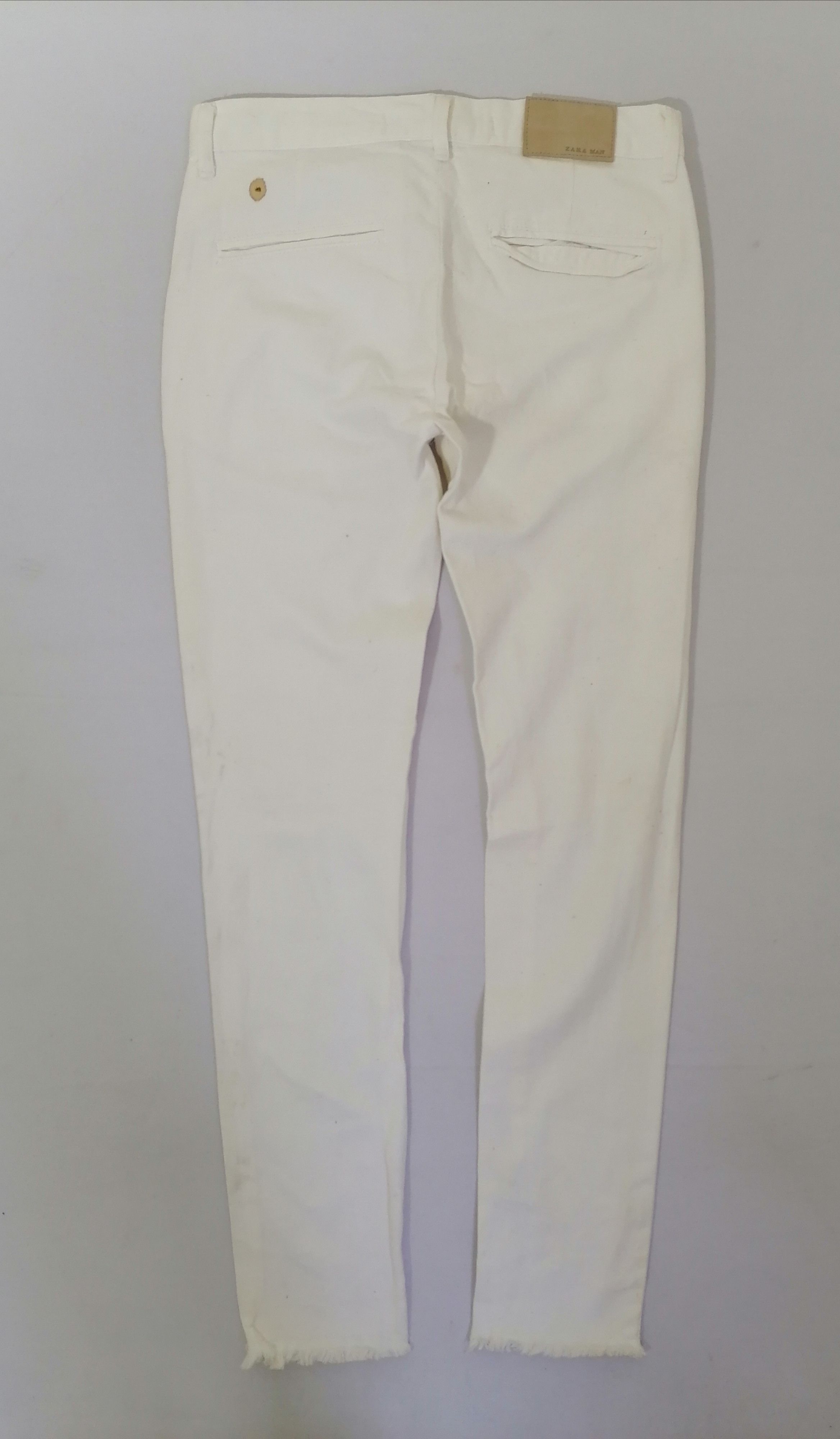 Zara Zara Man White Jeans Size 30" / US 8 / IT 44 - 2 Thumbnail