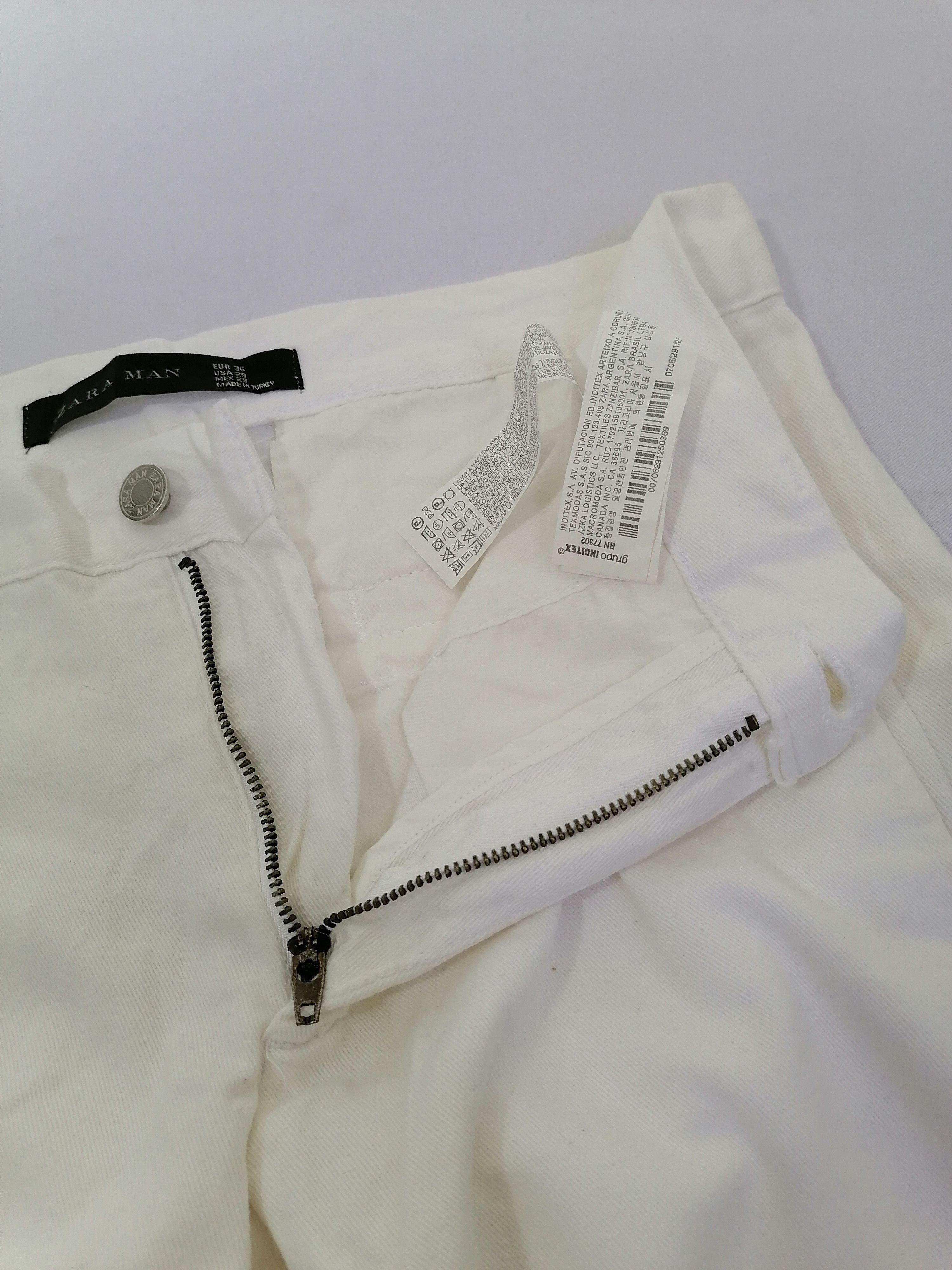 Zara Zara Man White Jeans Size 30" / US 8 / IT 44 - 5 Thumbnail